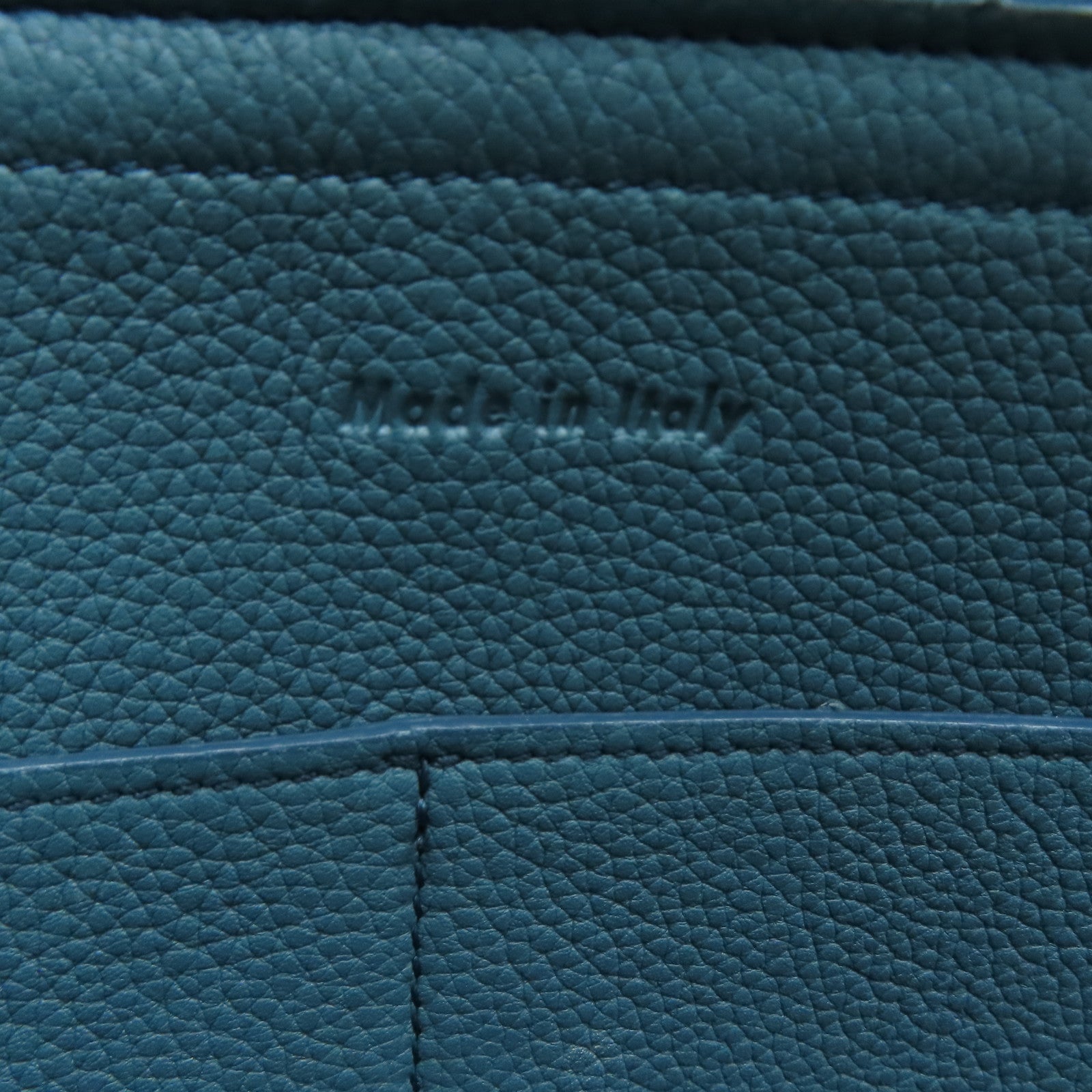 CELINE [Sharp Discount] Cowhide Leather Handbag Blue