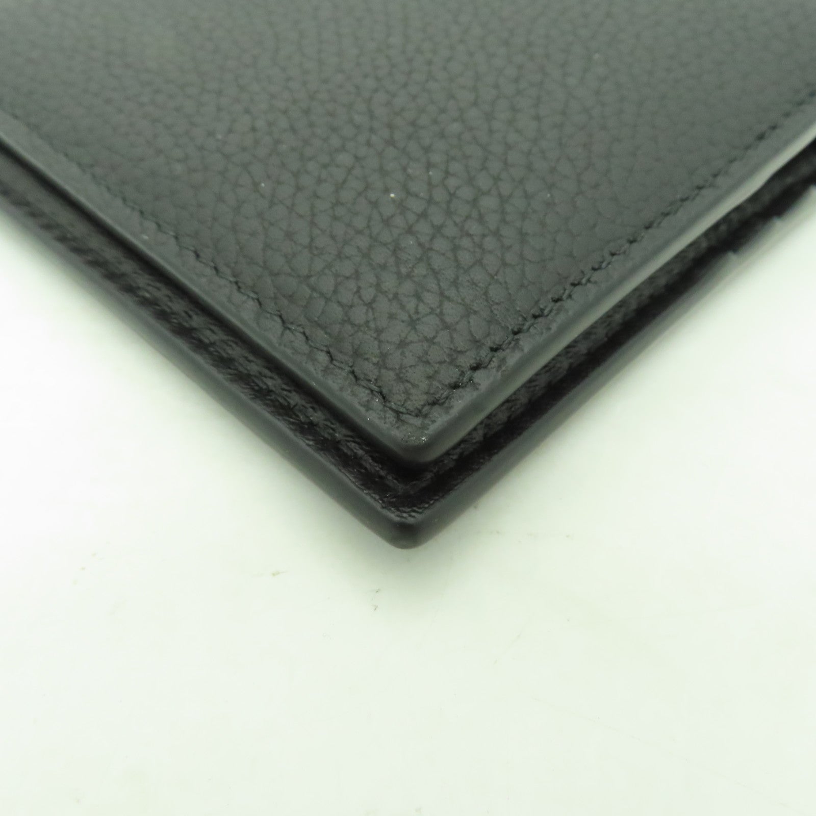 Dior 牛皮皮革Wallet銀扣錢包黒色