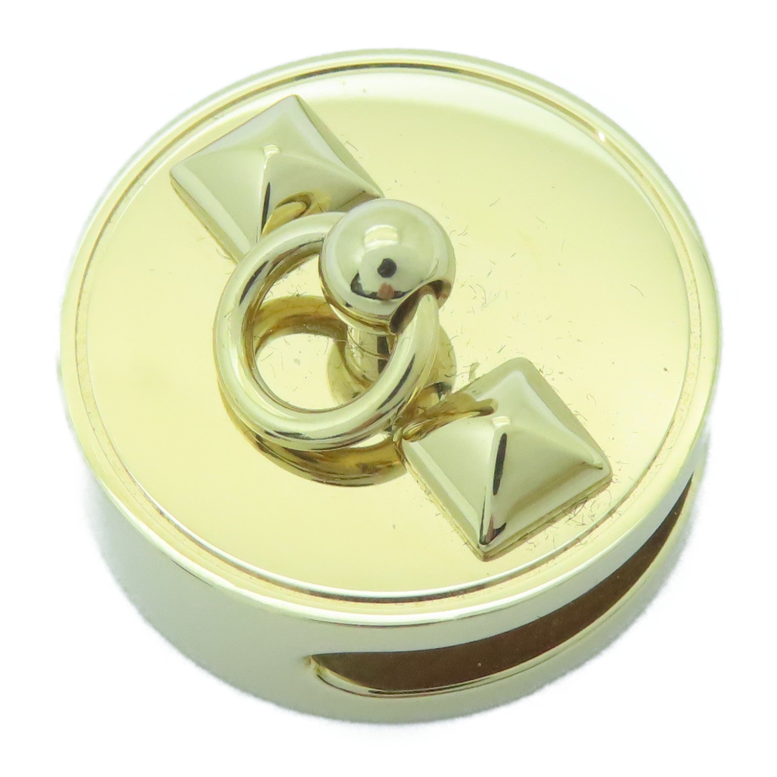 HERMES 金屬Collier de Chien Twilly Ring絲巾扣金色