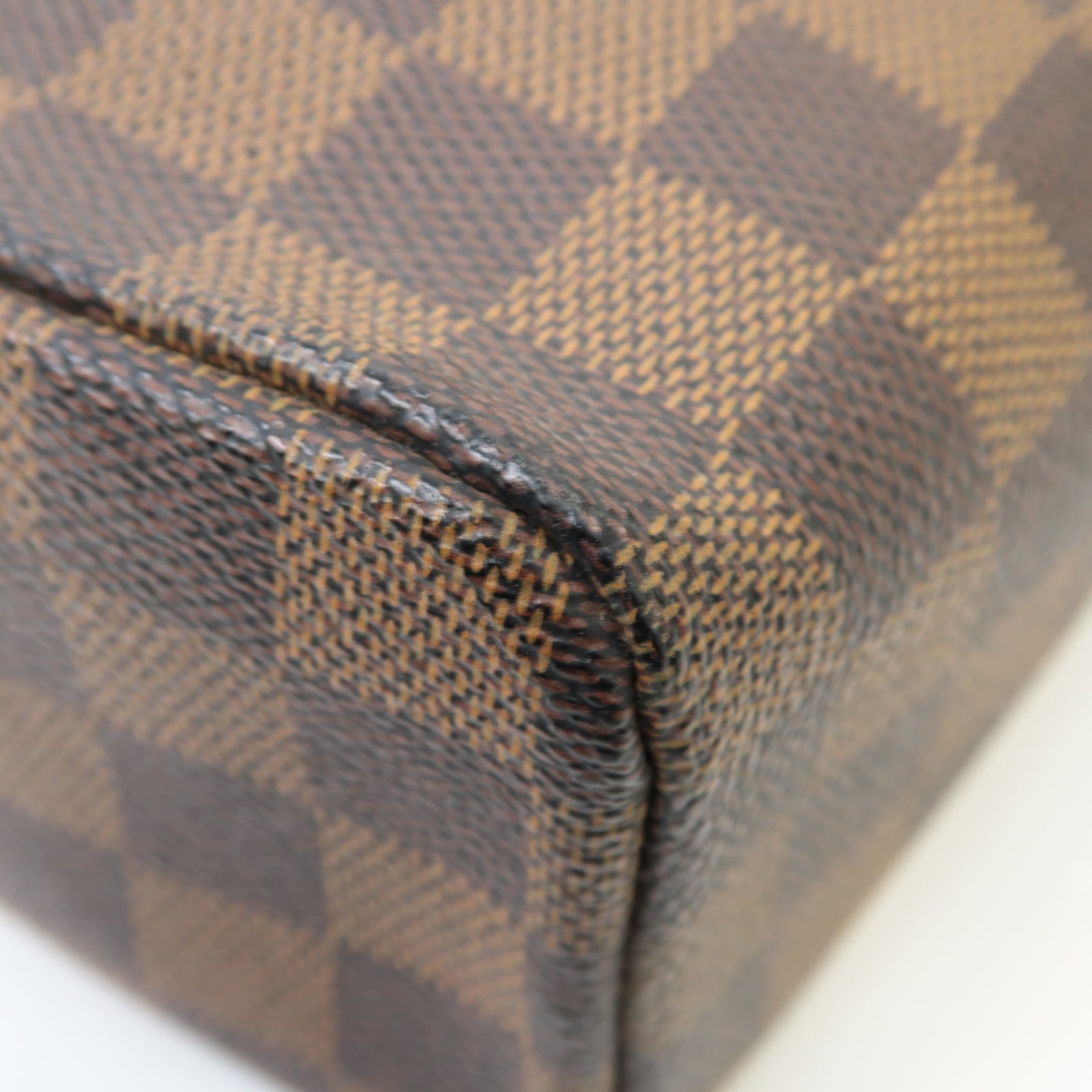 LOUIS VUITTON Damier Olav PM金扣肩背袋棕色