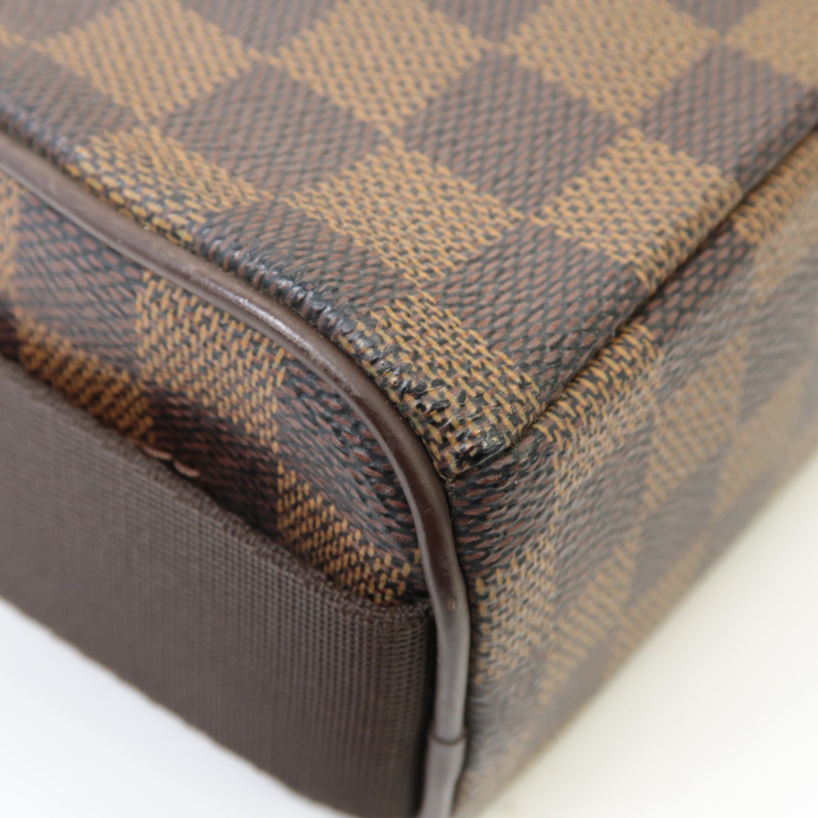 LOUIS VUITTON Damier Olav PM金扣肩背袋棕色