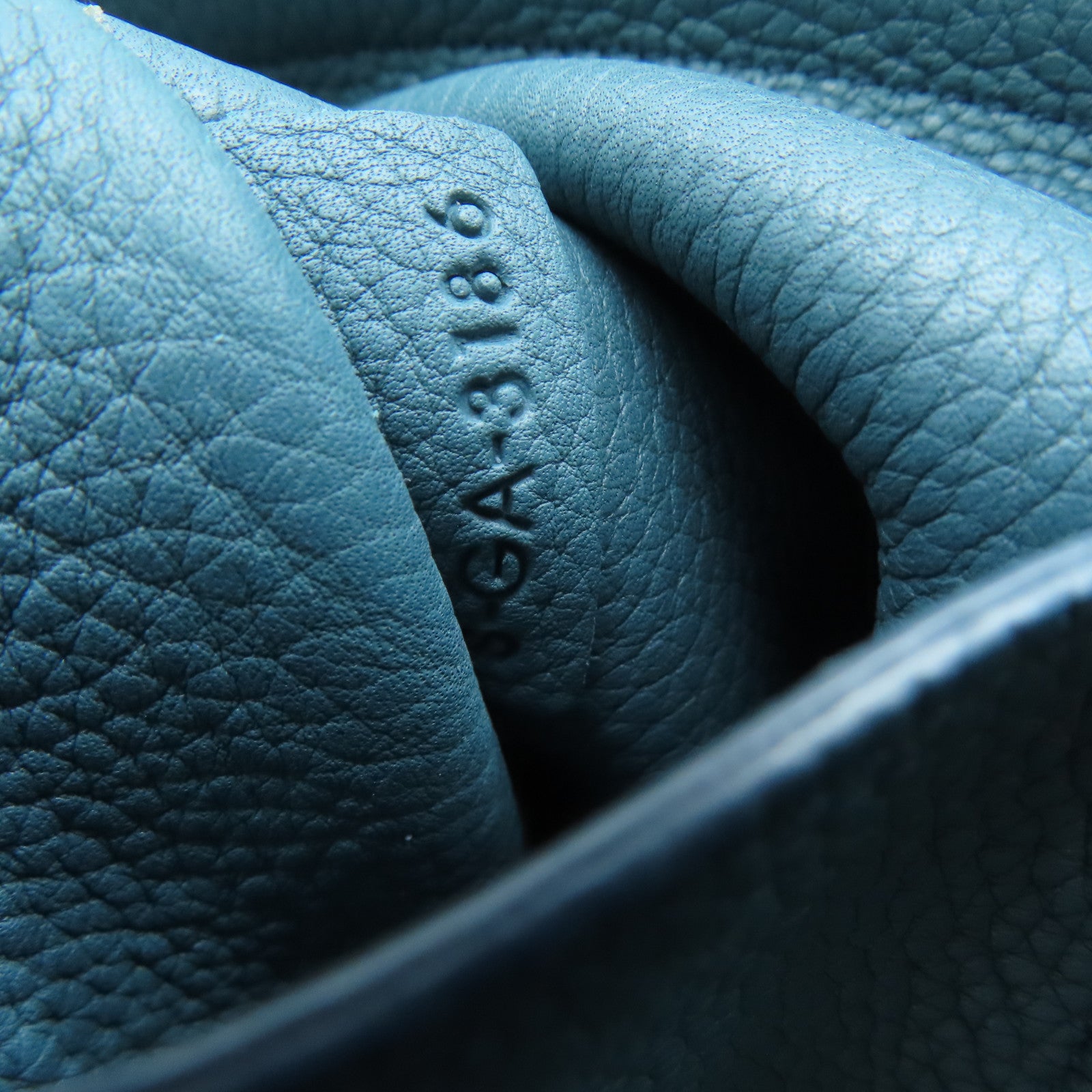 CELINE [Sharp Discount] Cowhide Leather Handbag Blue