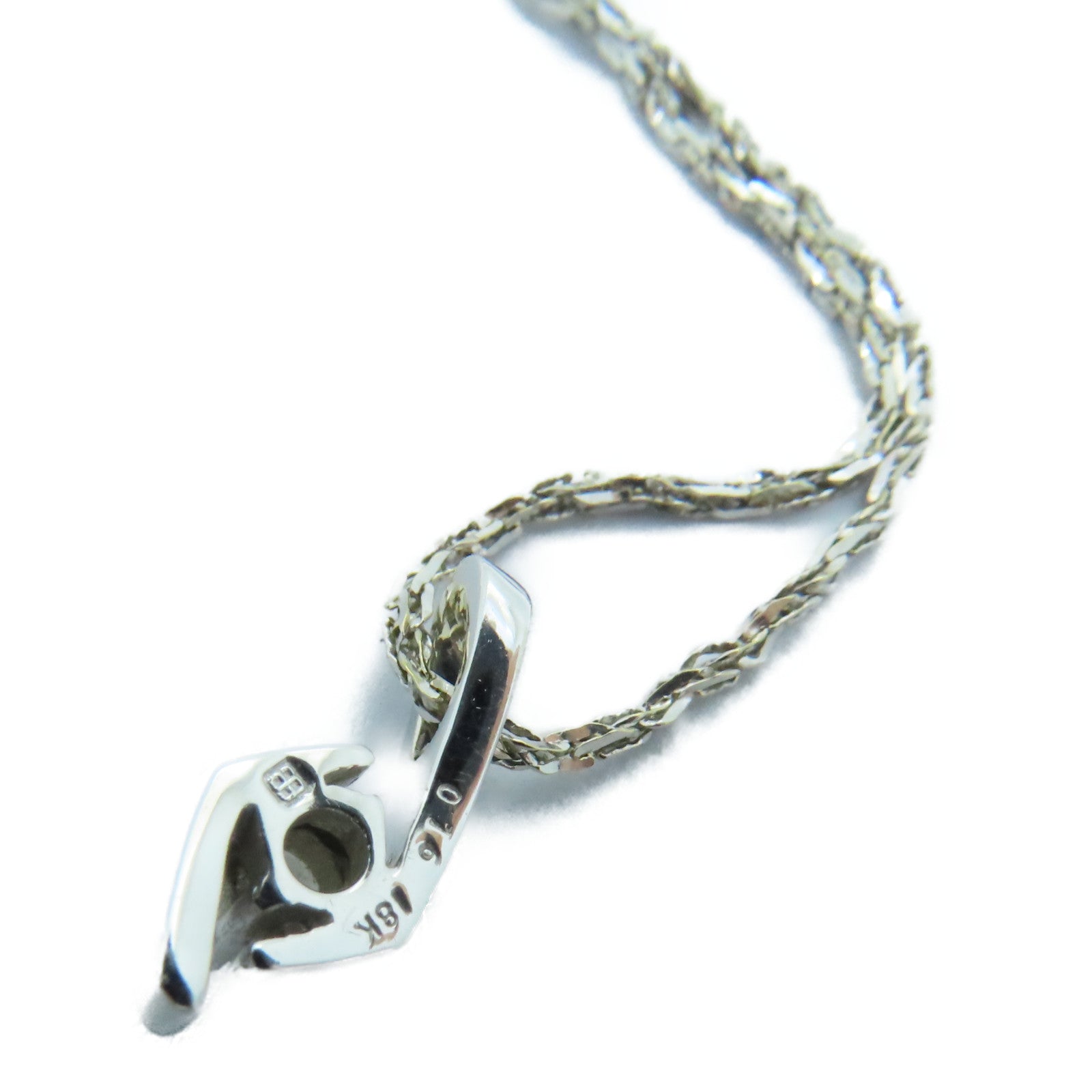JEWELRY 18K白金Diamond Necklace 0.16ct钻石项链