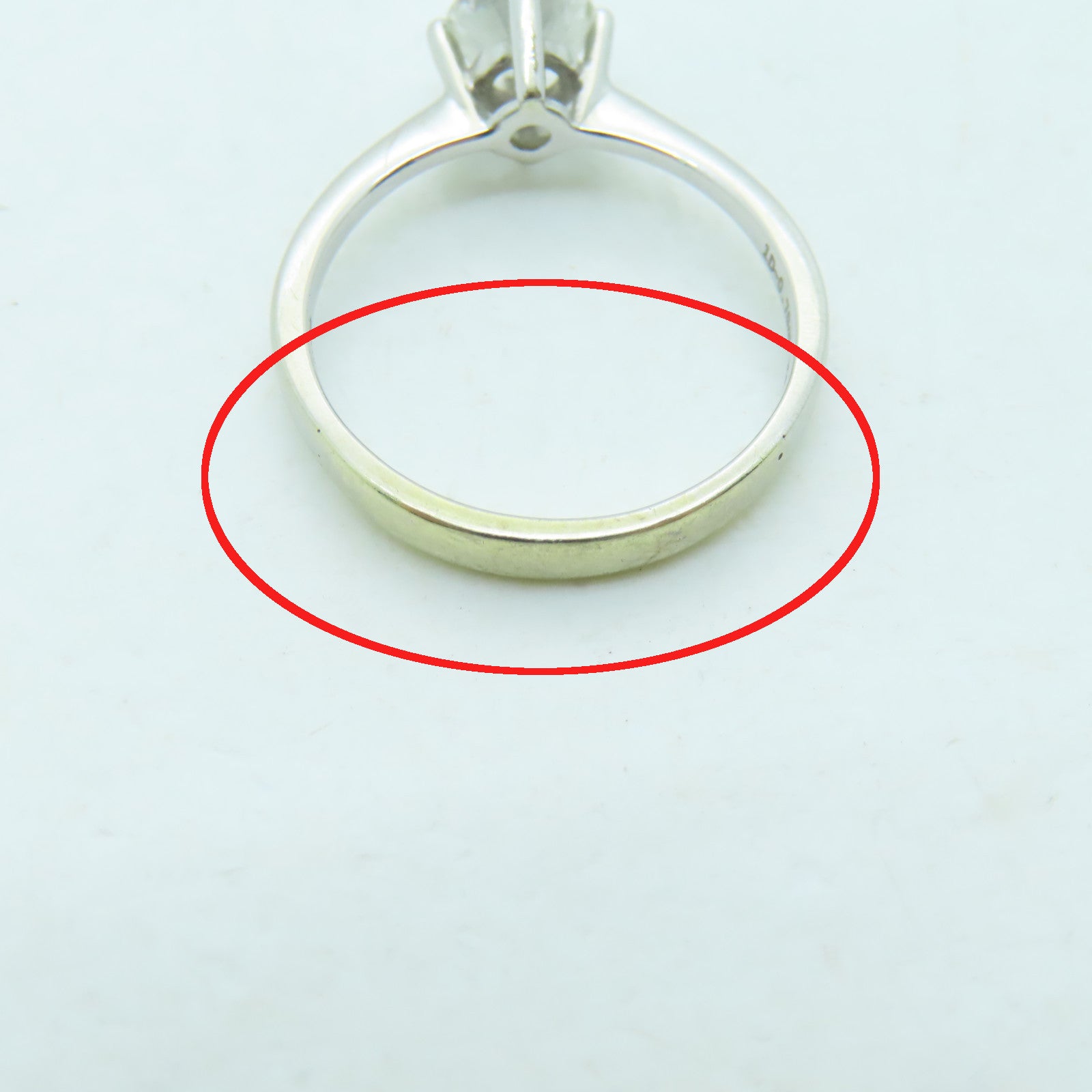 JEWELRY 18K White Gold Diamond Ring 0.70ct Diamond Ring US#6