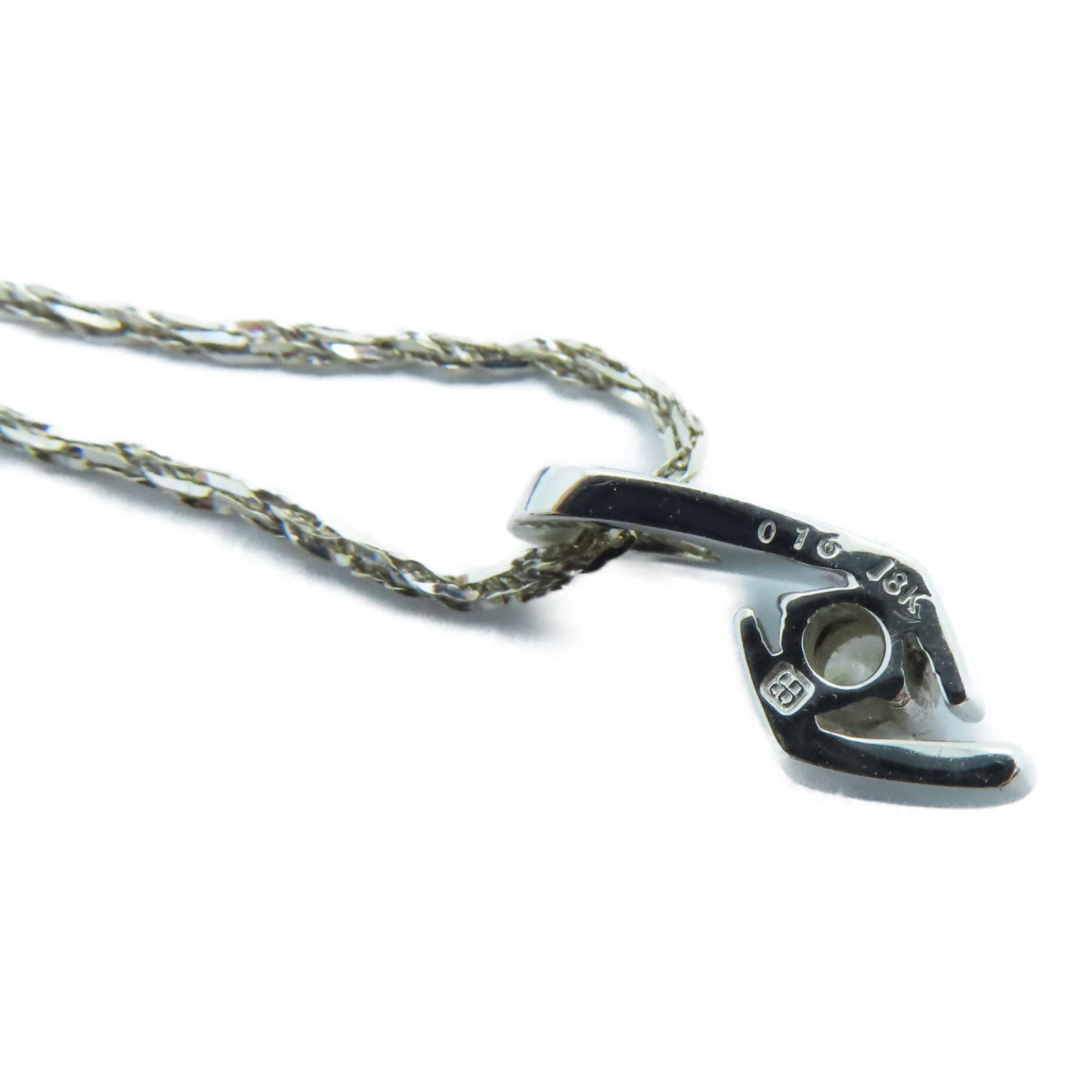 JEWELRY 18K白金Diamond Necklace 0.16ct钻石项链