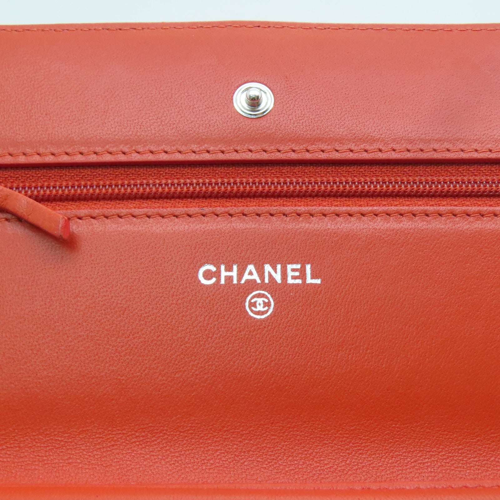 CHANEL Rhombus Sheepskin Leather Chain Shoulder Silver Buckle Chain Shoulder Bag Red