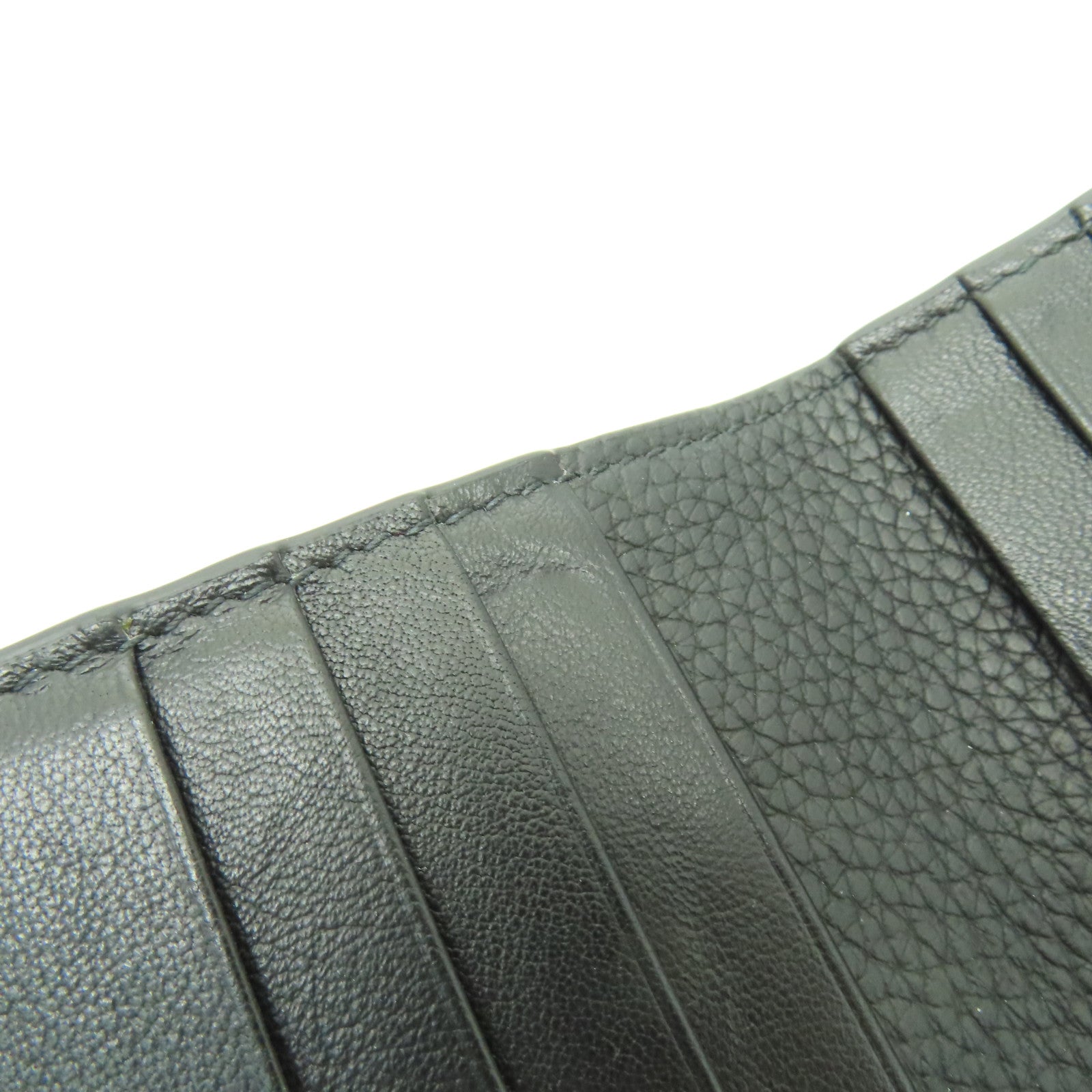 Dior 牛皮皮革Wallet銀扣錢包黒色