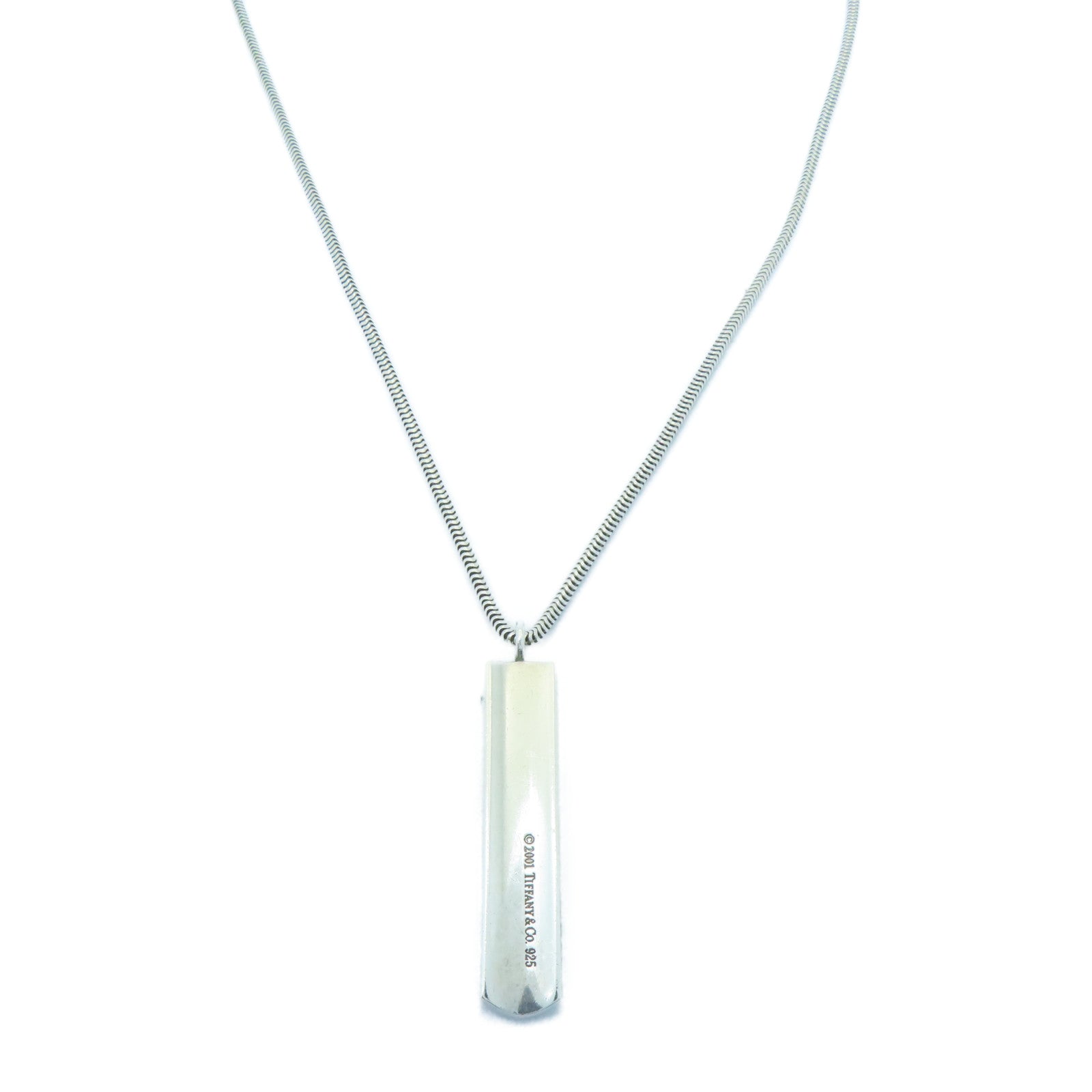 TIFFANY＆CO 925純銀1837 Bar Necklace項鍊銀色