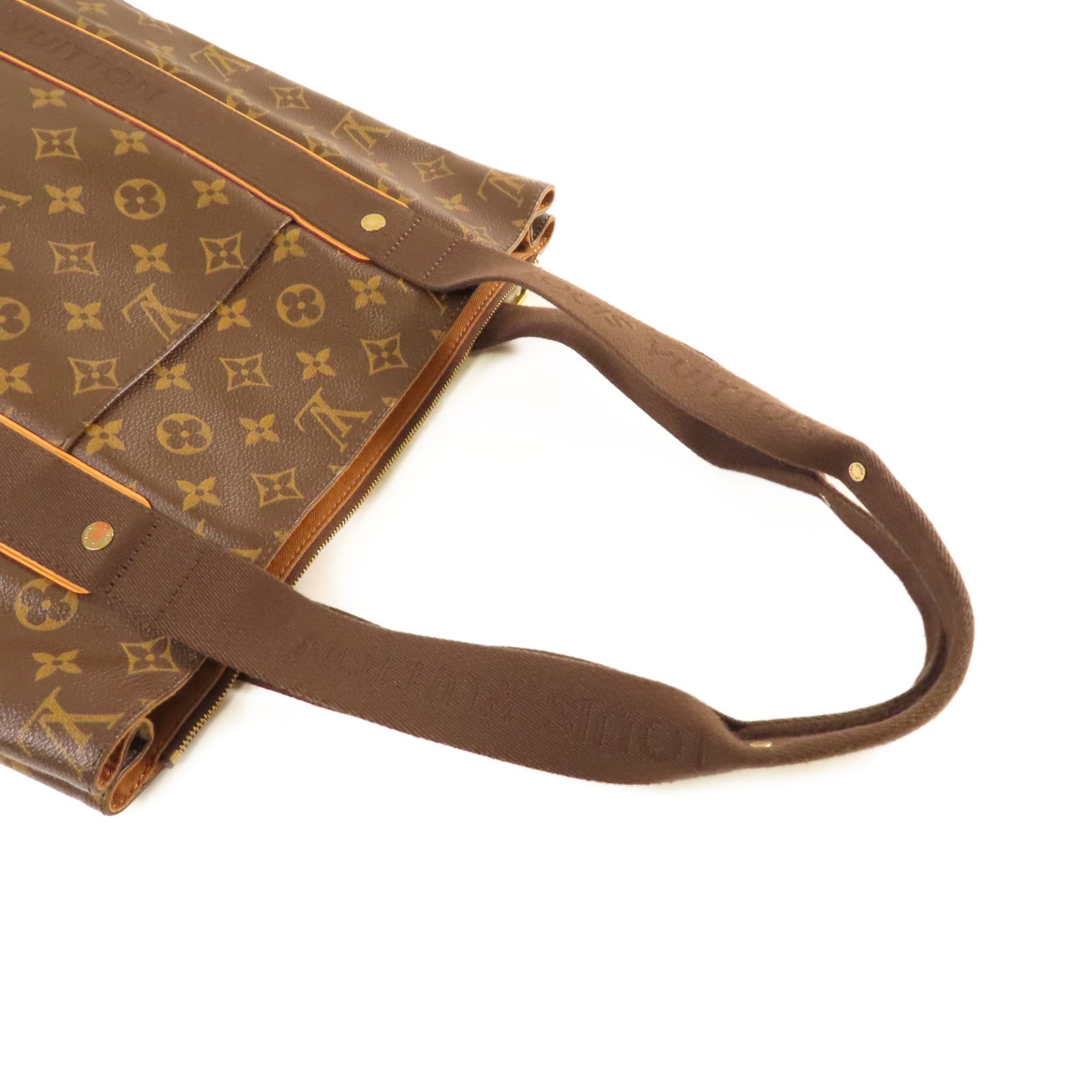 LOUIS VUITTON Monogram Beaubourg Tote Bag金扣肩背袋啡色
