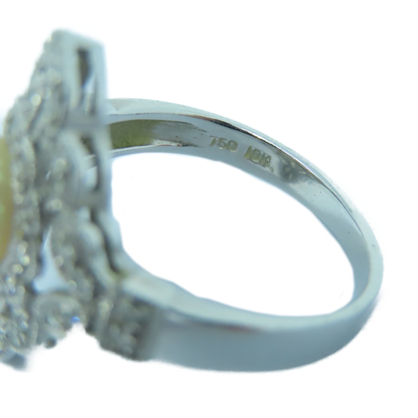 JEWELRY 18K白金Pearl Diamond Ring珍珠/鑽石戒指US#6.25
