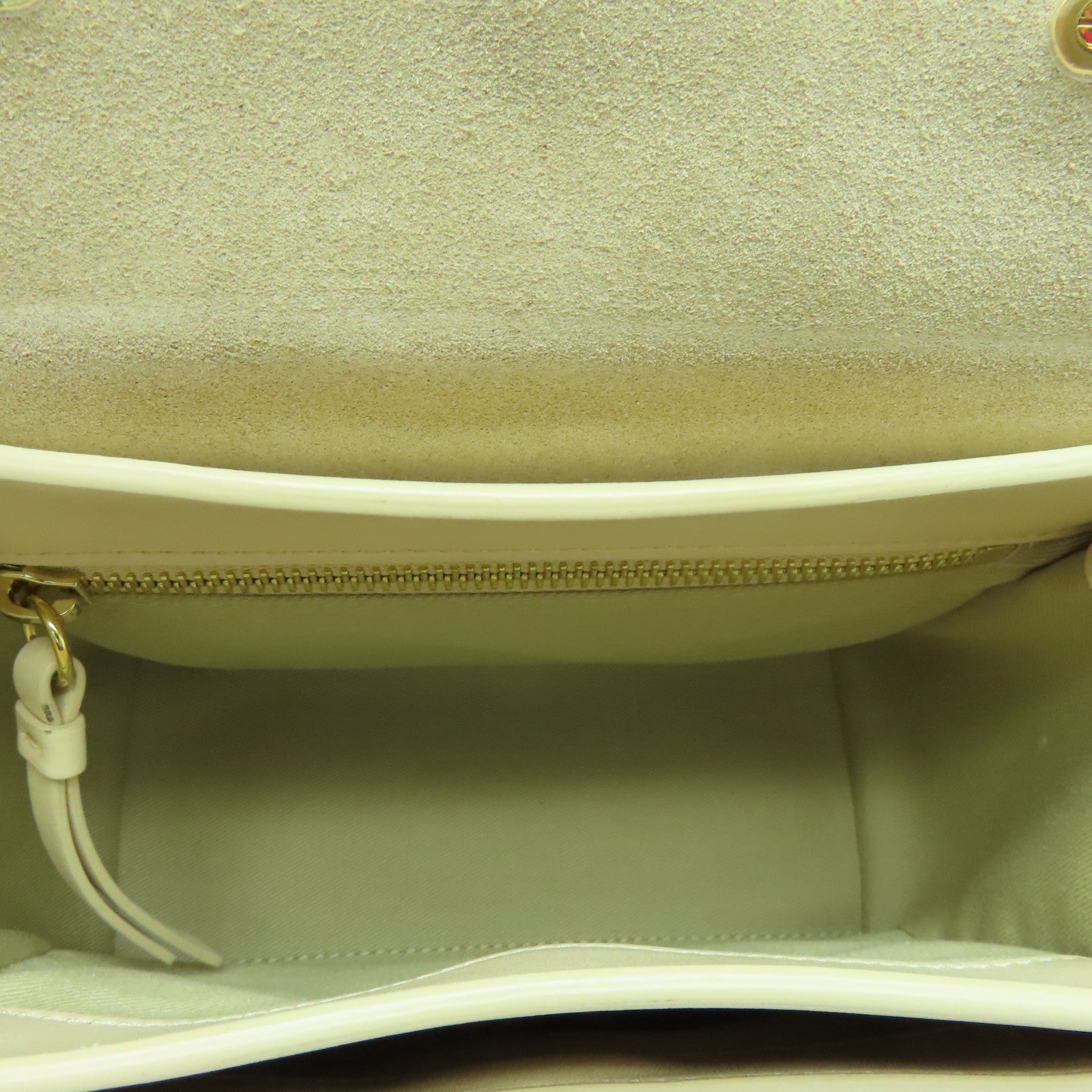 Chloe 牛皮皮革Mini Tess Day Bag金扣手挽肩背兩用袋米色