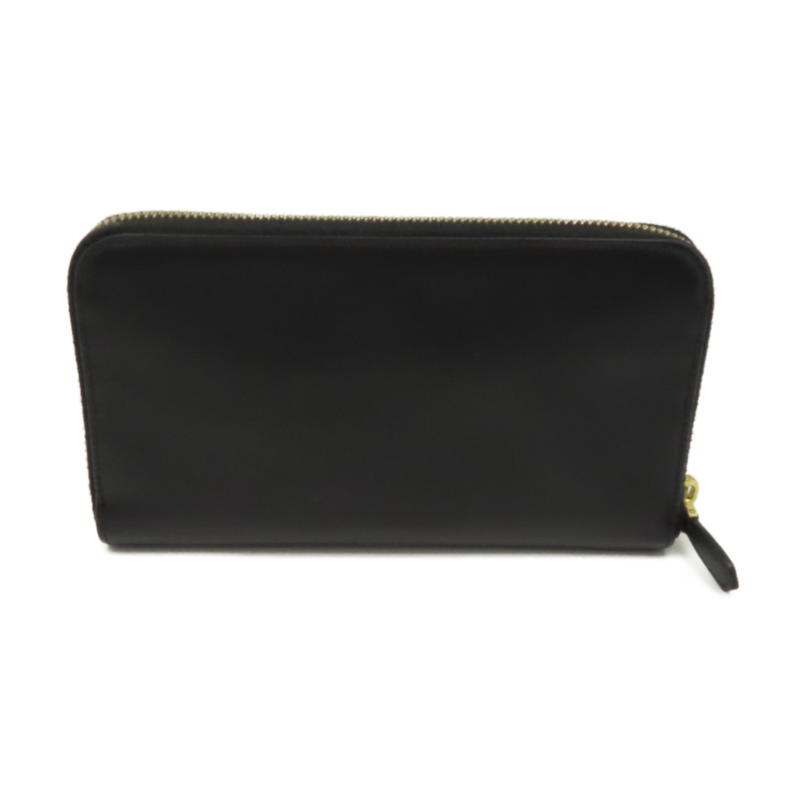 PRADA Saffiano皮革Zipper Long Wallet拉鏈長錢包黑色