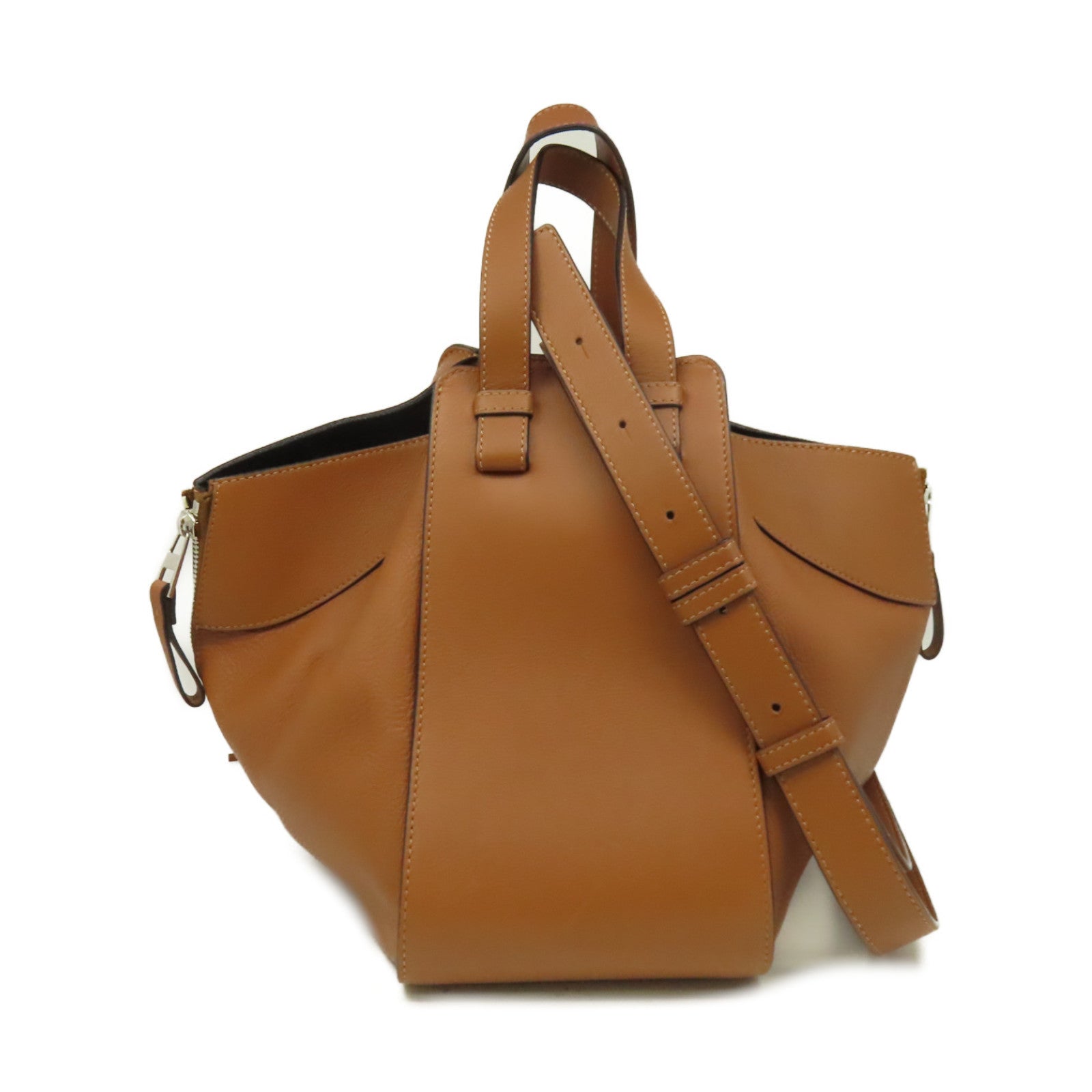 LOEWE 牛皮皮革Hammock Small 2Way Shoulder Bag手挽肩背兩用袋啡色