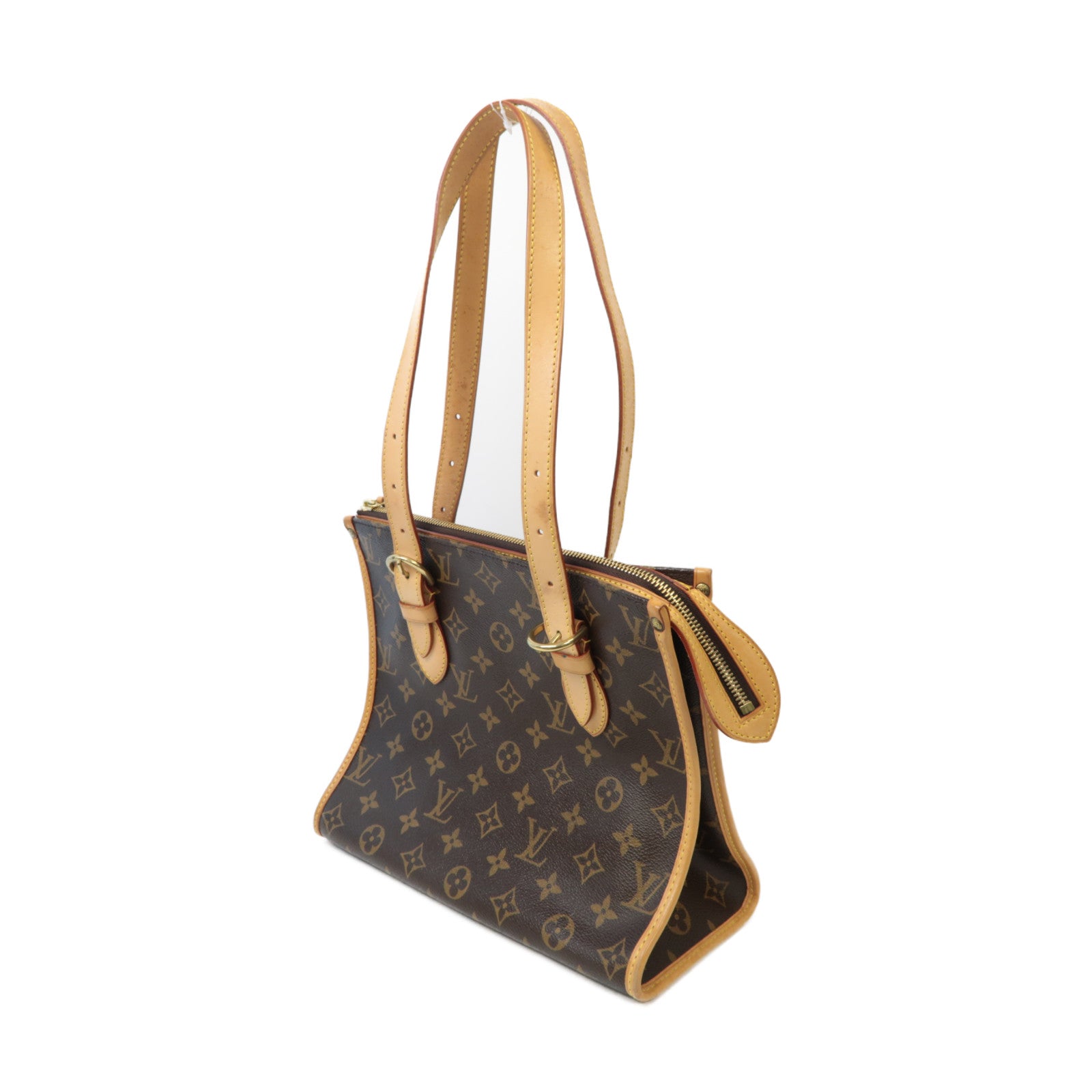 LOUIS VUITTON Monogram Popincourt Haut金扣肩背袋啡色