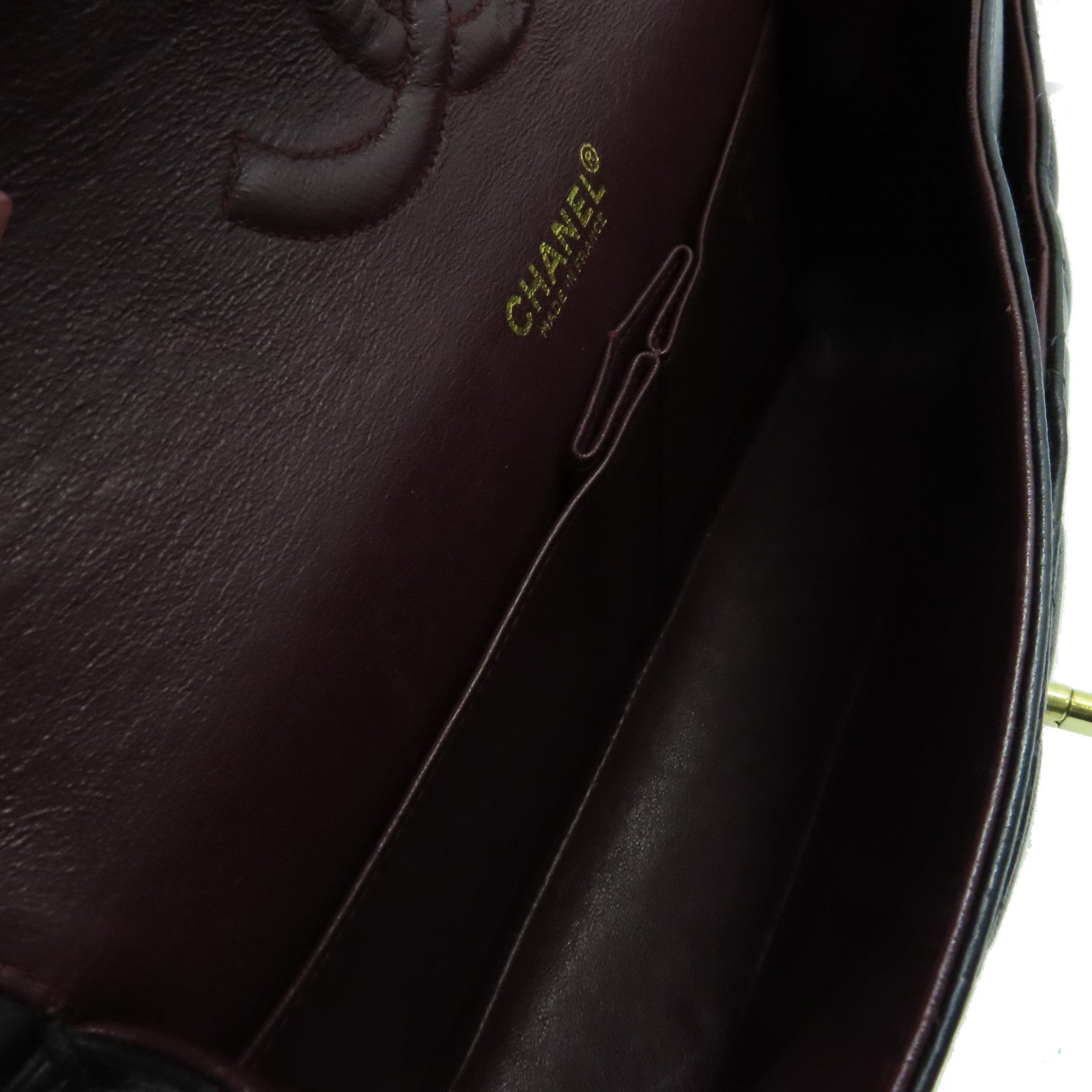 CHANEL 【激減優惠】菱格羊皮皮革Classic Flap Jumbo Chain Shoulder Bag銀扣鏈帶肩背袋黑色