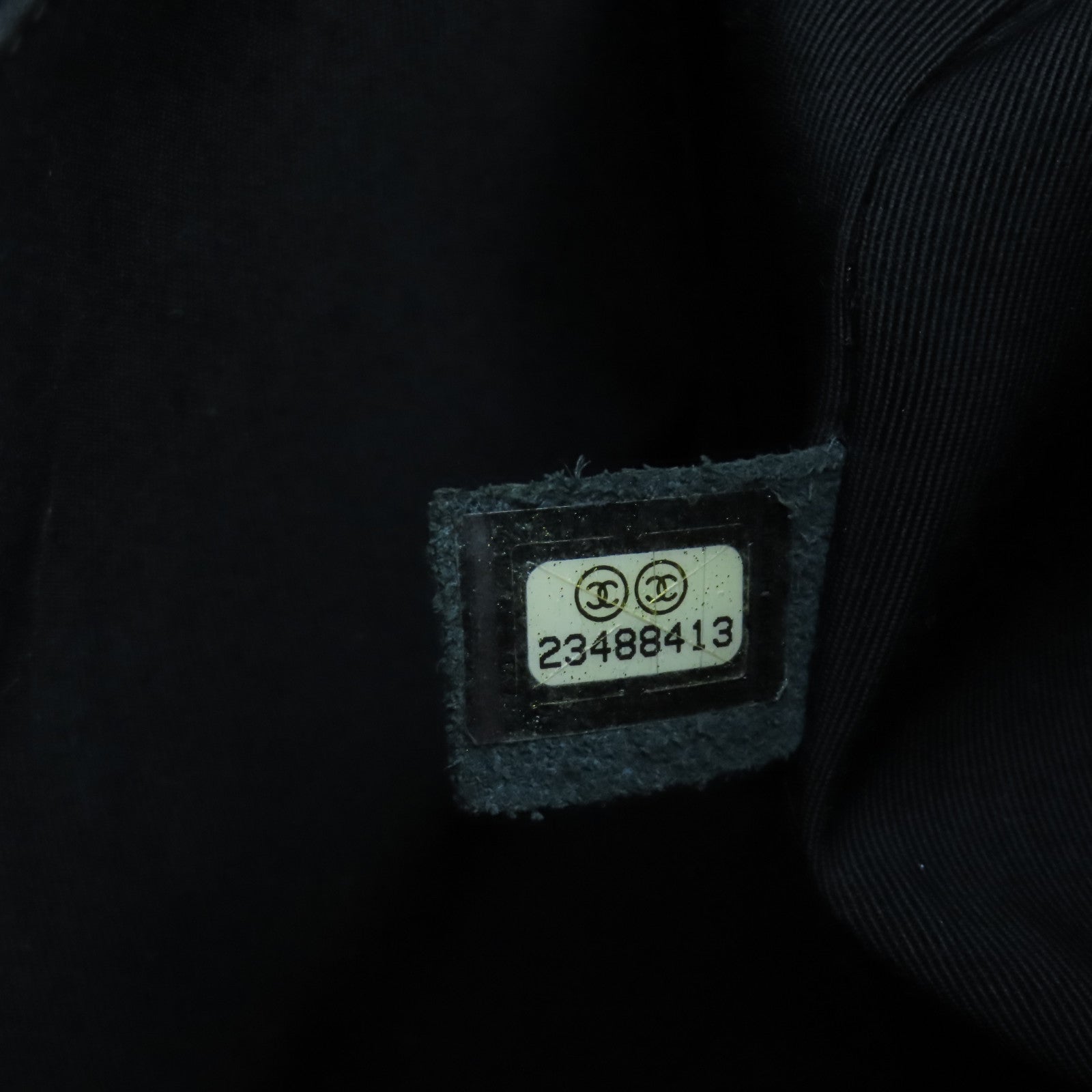 CHANEL 菱格牛皮皮革Chain Shoulder手挽肩背兩用袋黑色