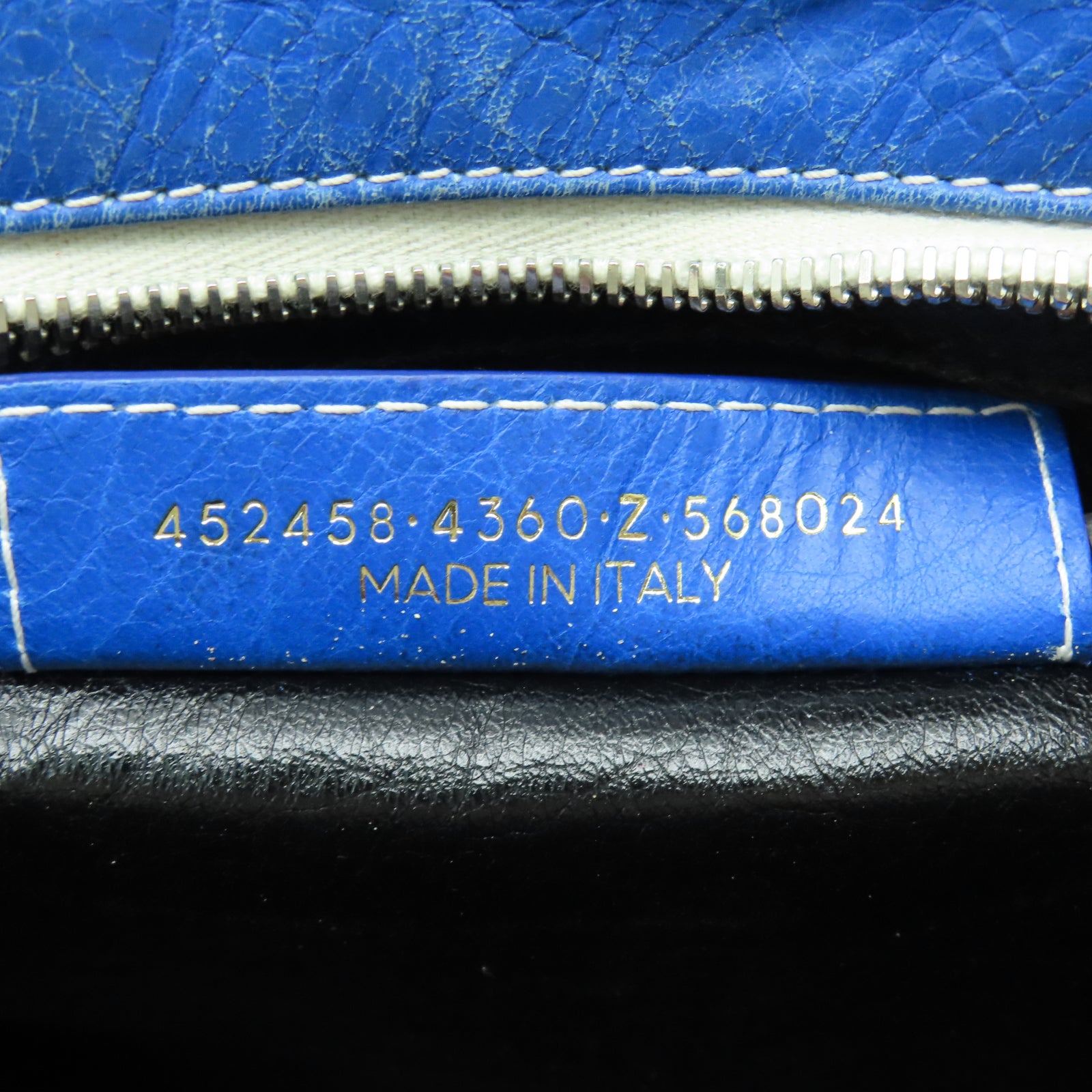 BALENCIAGA 【激減優惠】牛皮皮革Bazar銀扣手挽肩背兩用袋紅色/白色/藍色