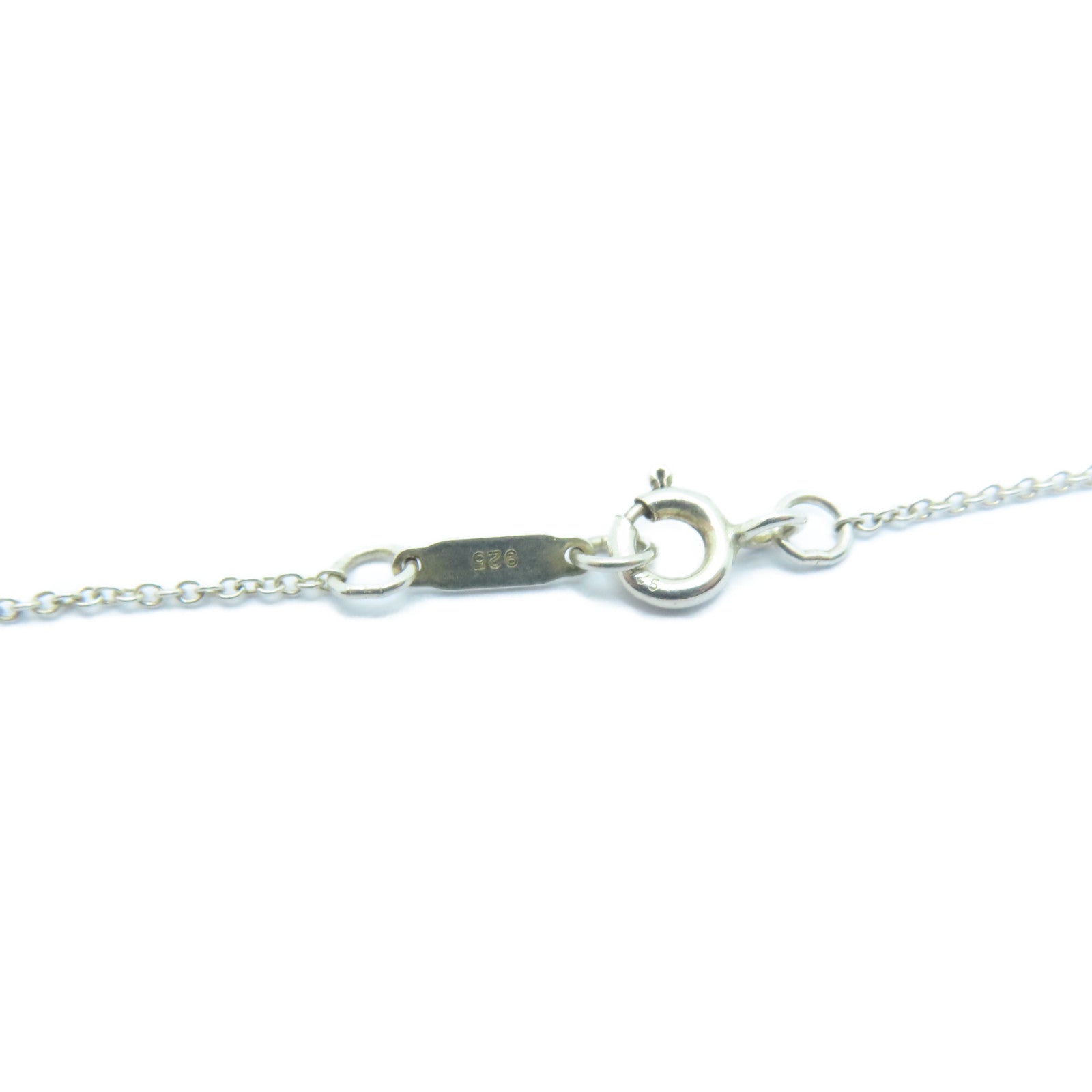 TIFFANY＆CO 925純銀Interlocking Circles Pendant Necklace項鍊銀色