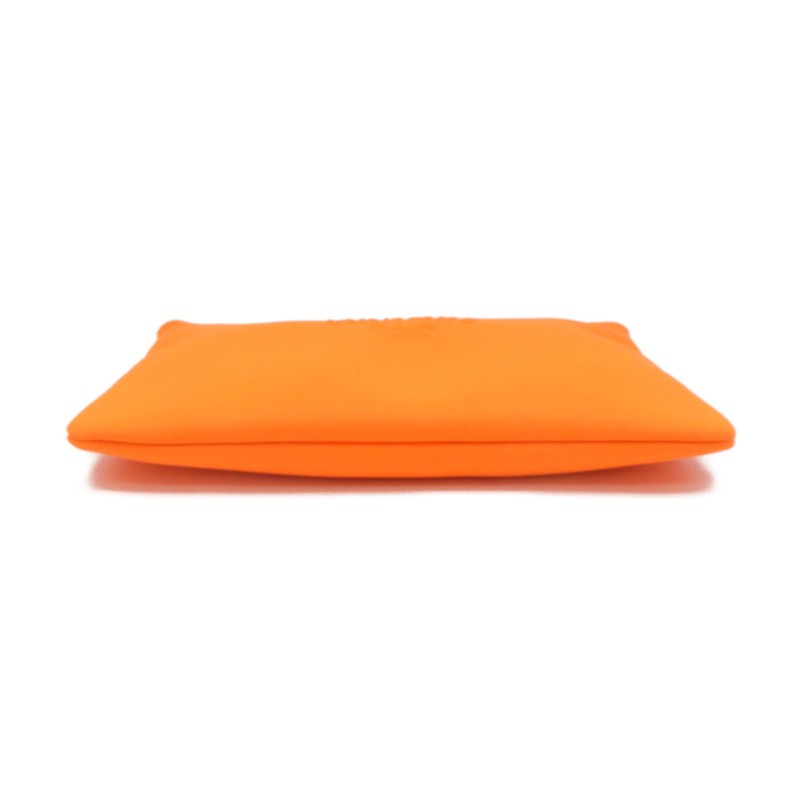 HERMES Canvas Pouch Clutch Orange