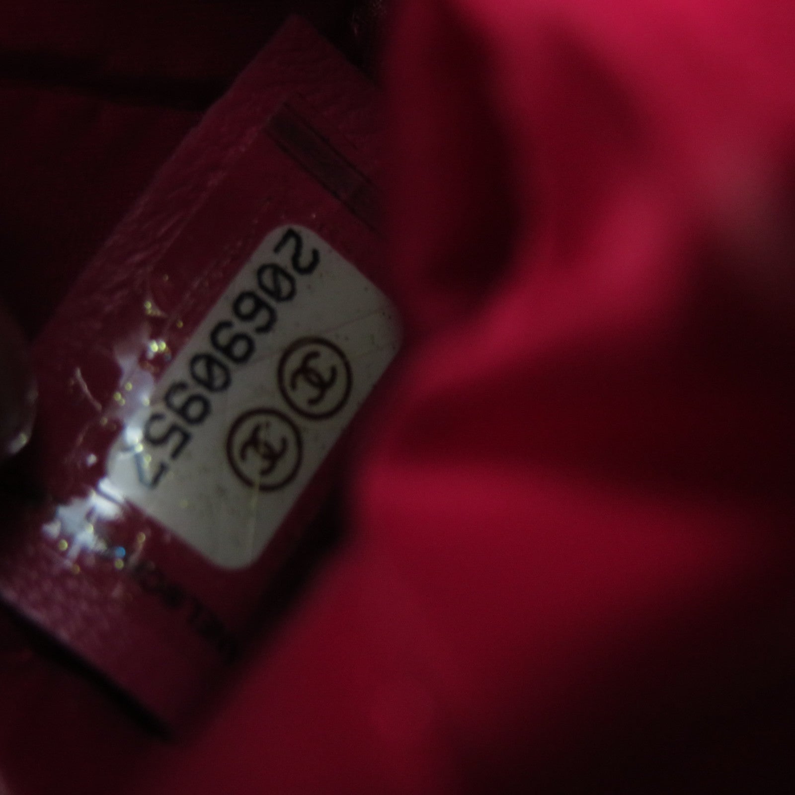 CHANEL 菱格漆皮皮革Clutch銀扣手拿包粉紅色