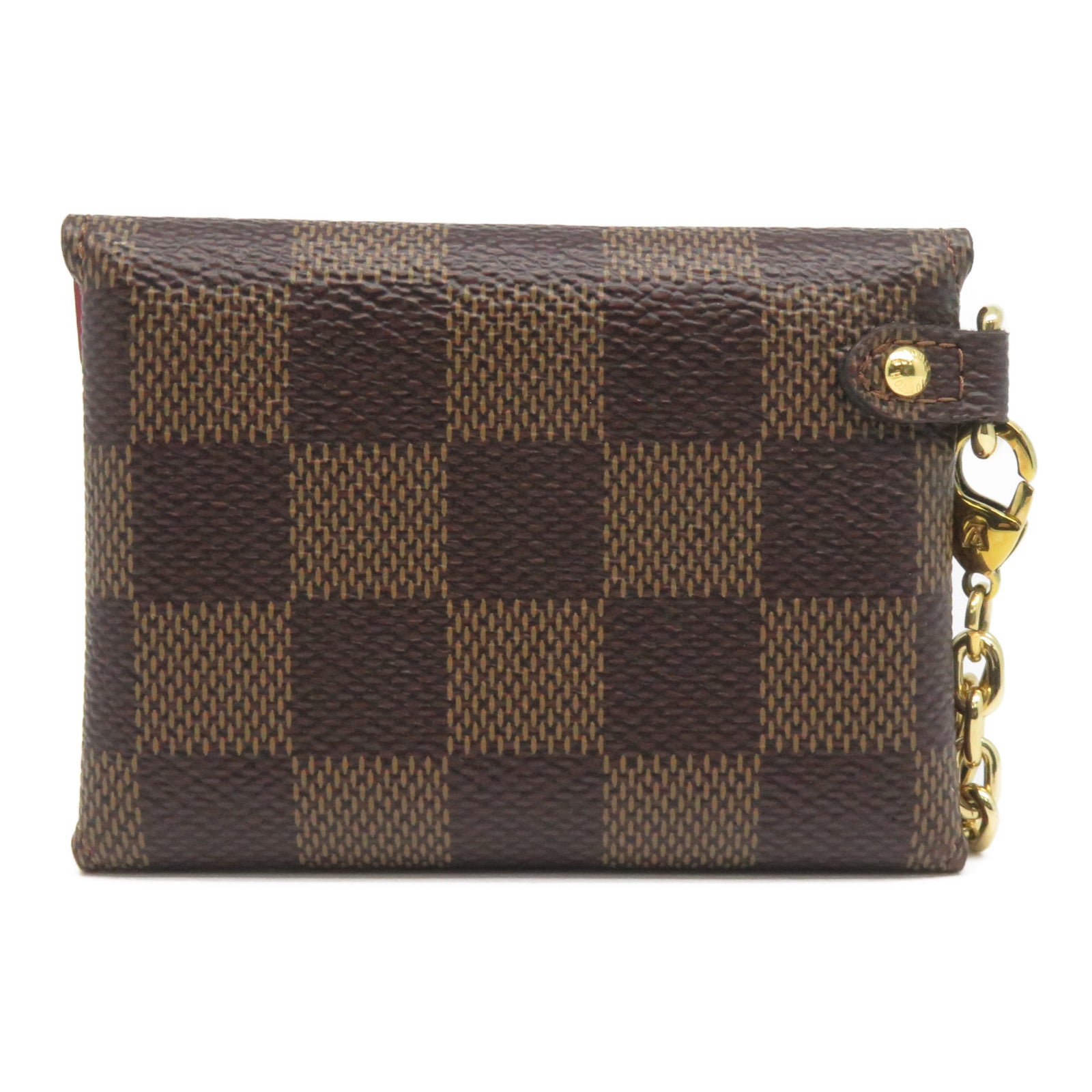 LOUIS VUITTON Damier Pochette Kirigami金扣Mini肩背袋啡色