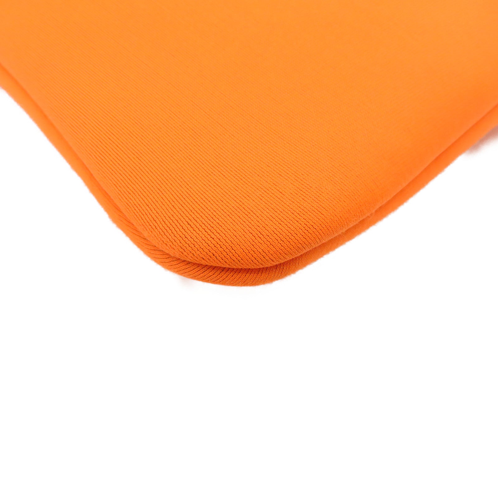 HERMES Canvas Pouch Clutch Orange
