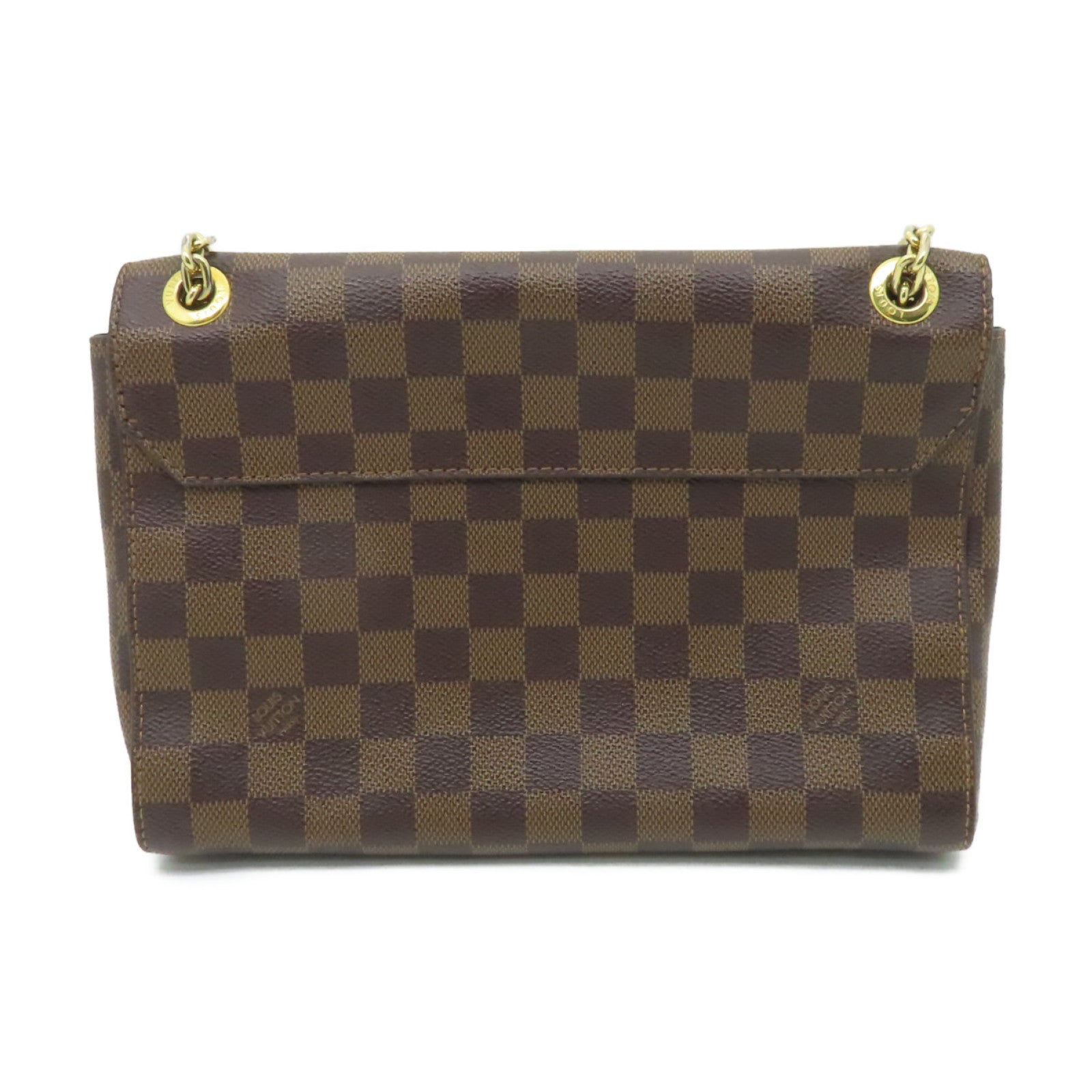 LOUIS VUITTON Damier Vavin PM金扣肩背袋啡色