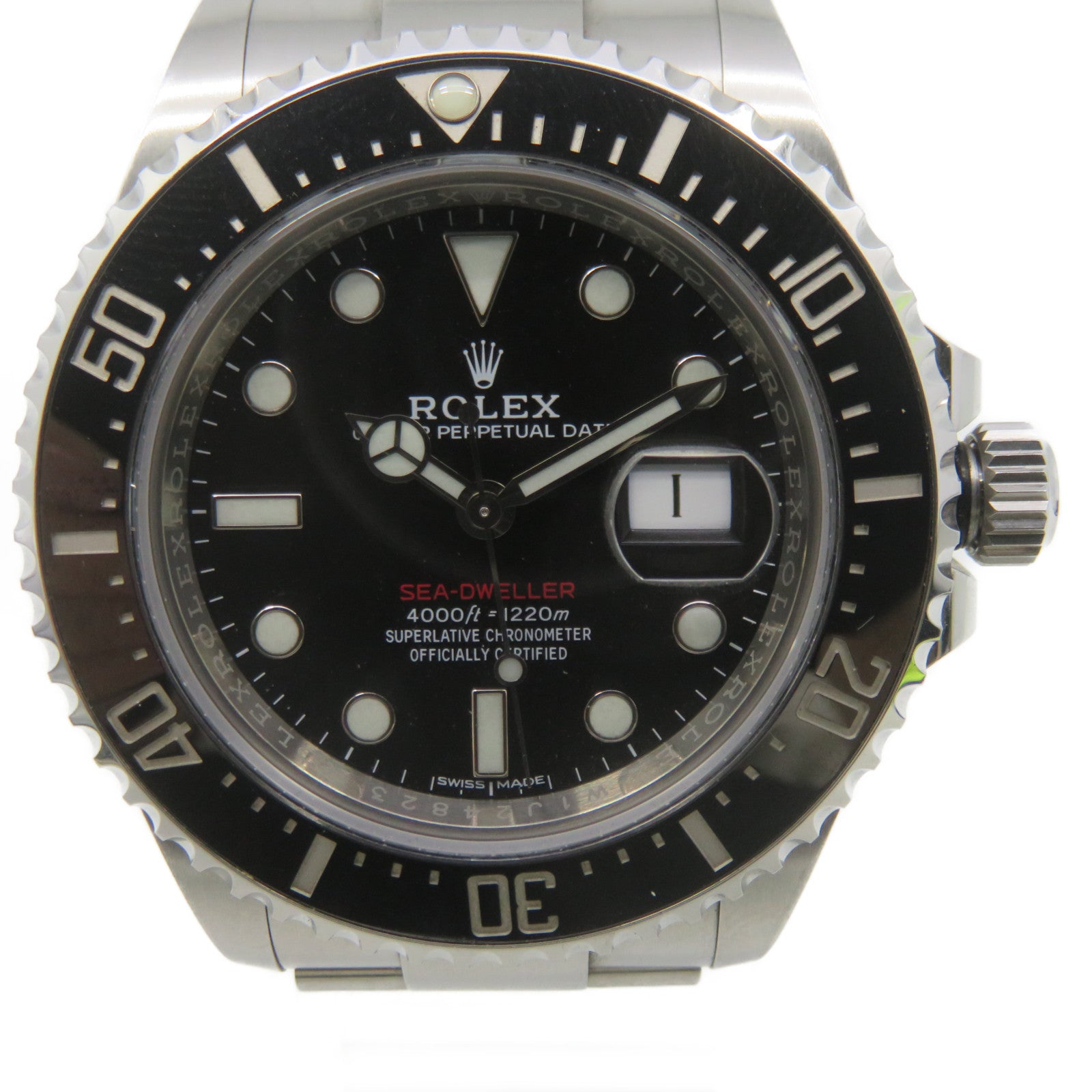 ROLEX Sea Dweller Watch不鏽鋼自動機芯手錶黑色