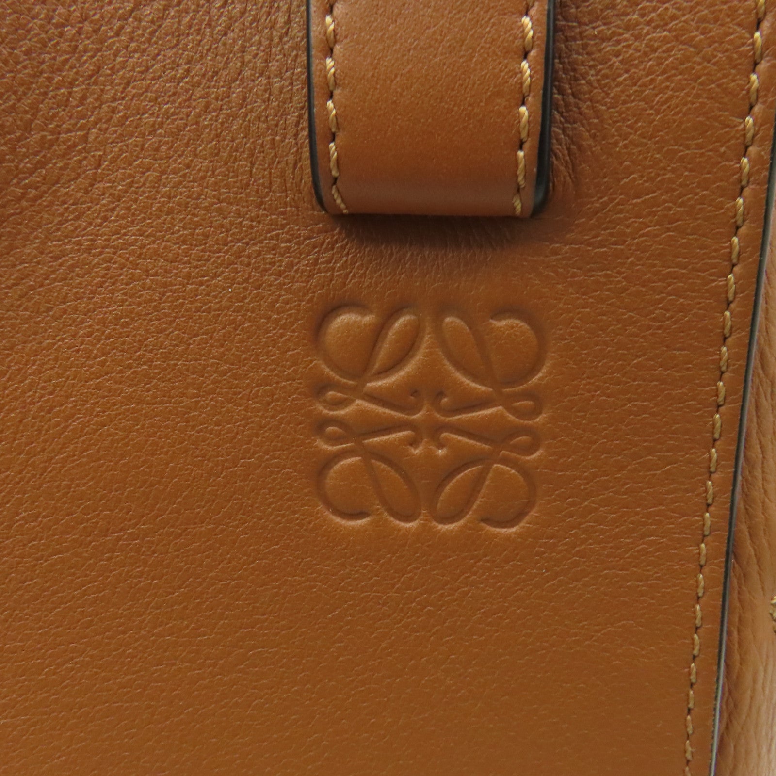 LOEWE 牛皮皮革Hammock Small 2Way Shoulder Bag手挽肩背兩用袋啡色
