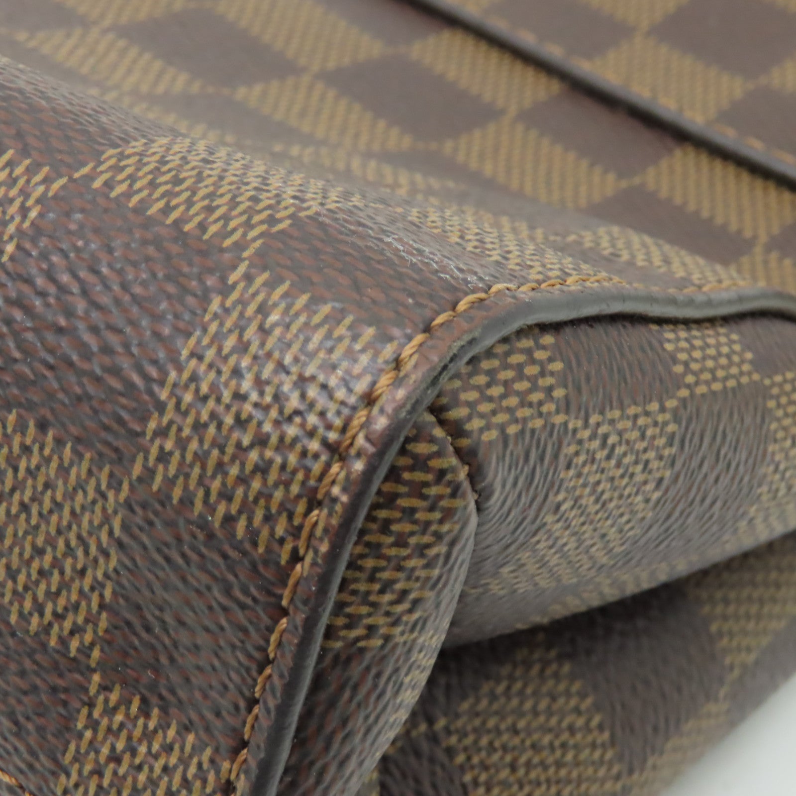 LOUIS VUITTON Damier Vavin PM金扣肩背袋啡色