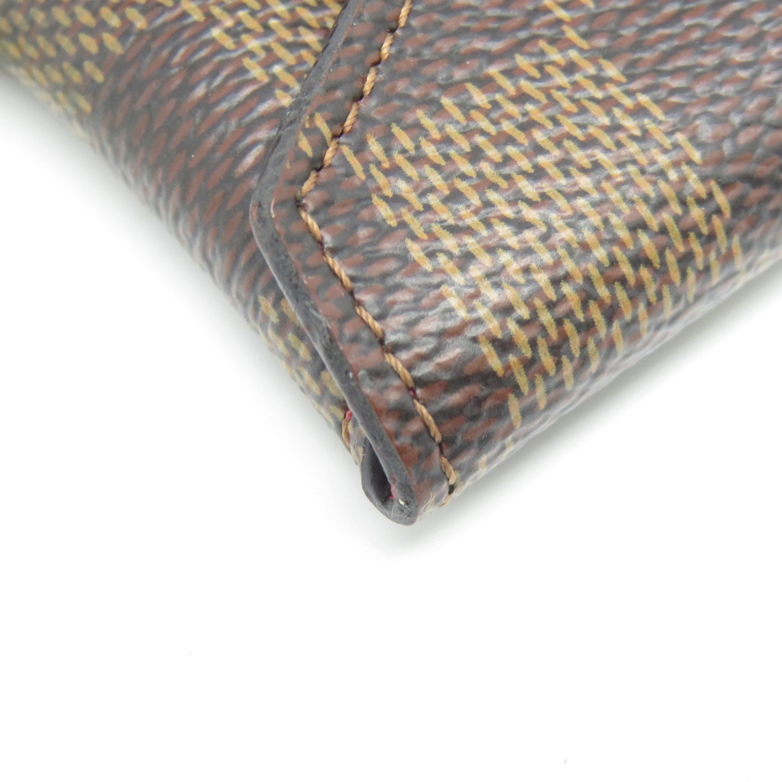 LOUIS VUITTON Damier Pochette Kirigami金扣Mini肩背袋啡色