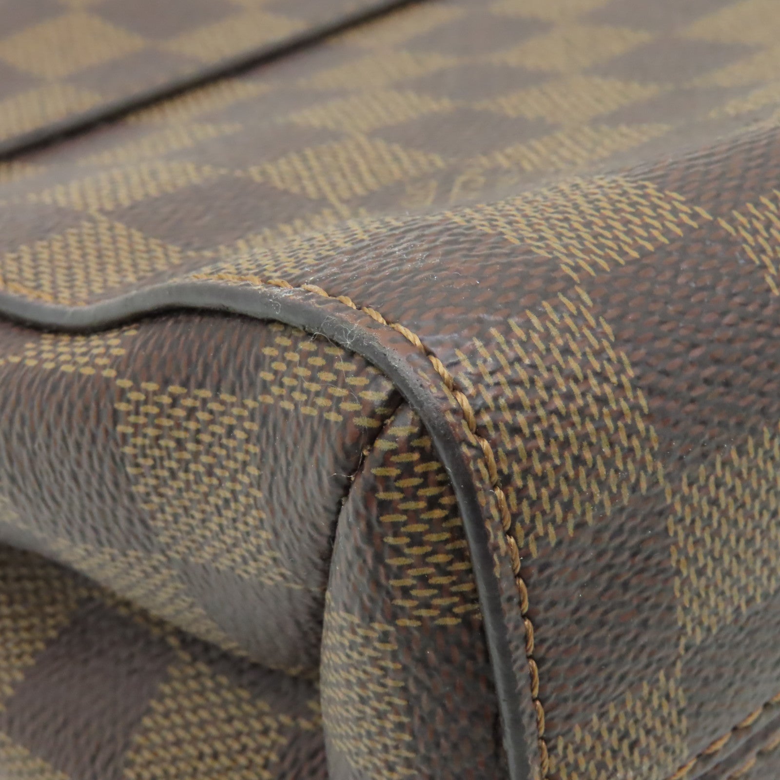 LOUIS VUITTON Damier Vavin PM金扣肩背袋啡色