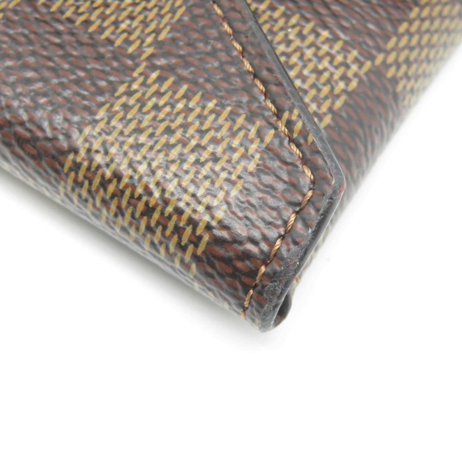 LOUIS VUITTON Damier Pochette Kirigami金扣Mini肩背袋啡色