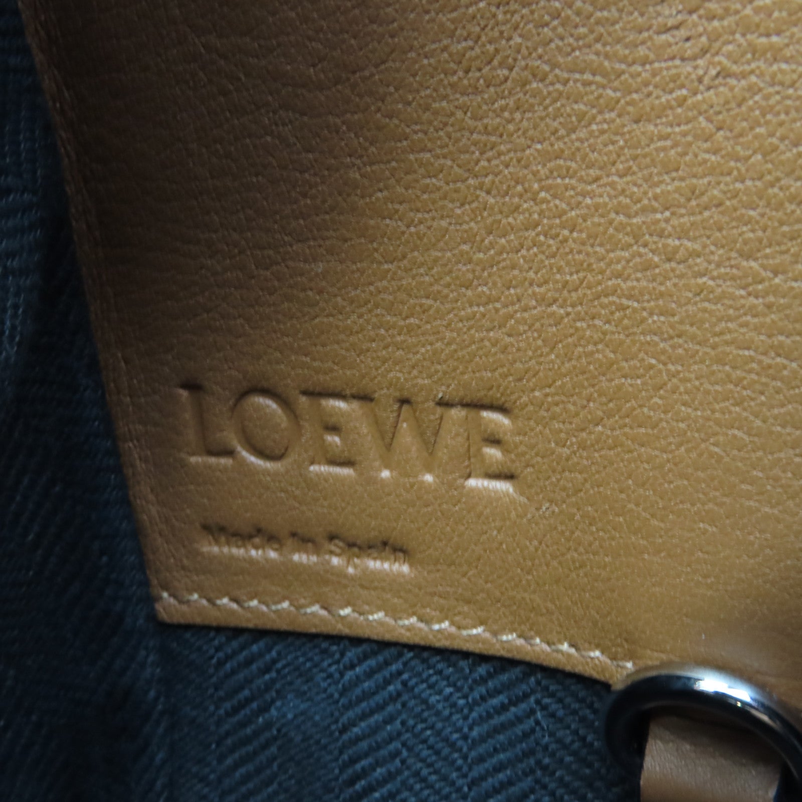 LOEWE 牛皮皮革Hammock Small 2Way Shoulder Bag手挽肩背兩用袋啡色