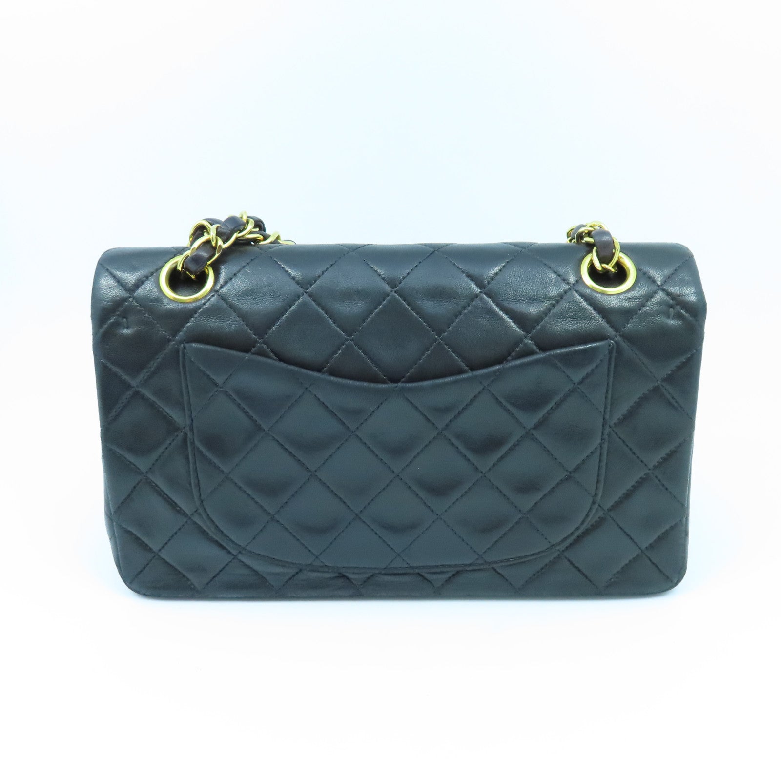 CHANEL 【激減優惠】菱格皮革Classic Chain Shoulder Bag金扣鏈帶肩背袋黑色