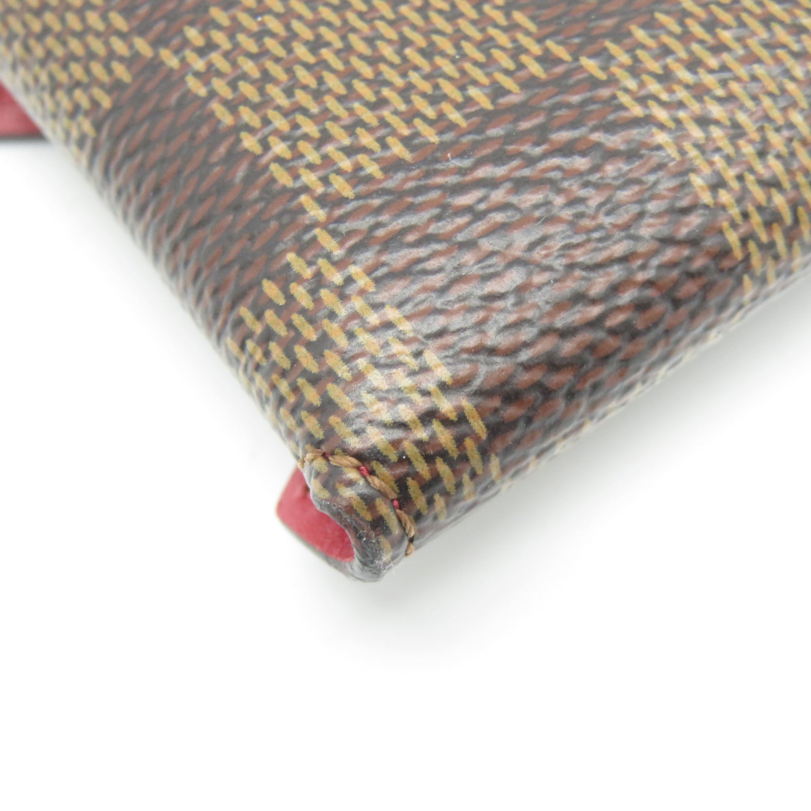 LOUIS VUITTON Damier Pochette Kirigami金扣Mini肩背袋啡色