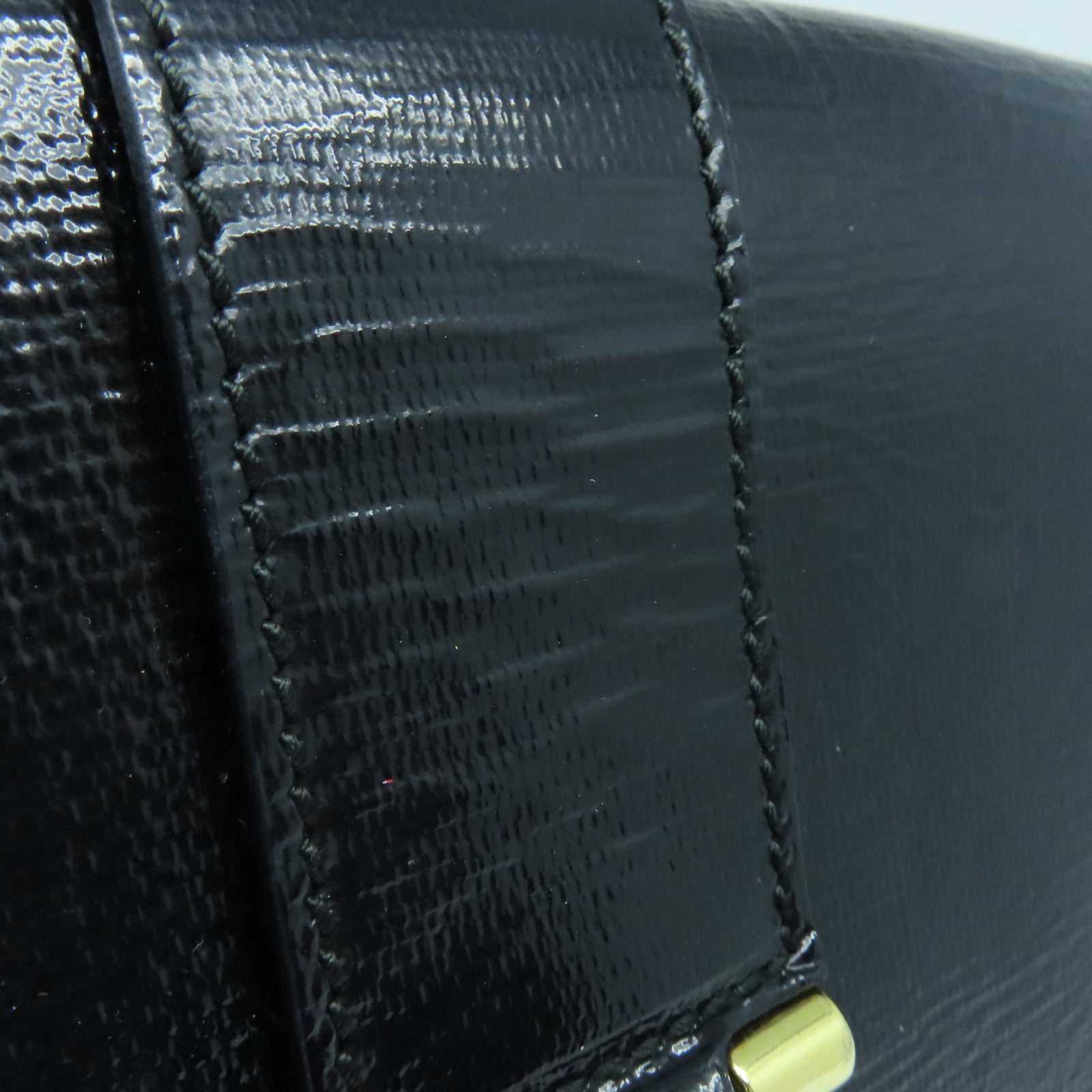 SAINT LAURENT 漆皮皮革Shoulder Bag金扣肩背袋黑色