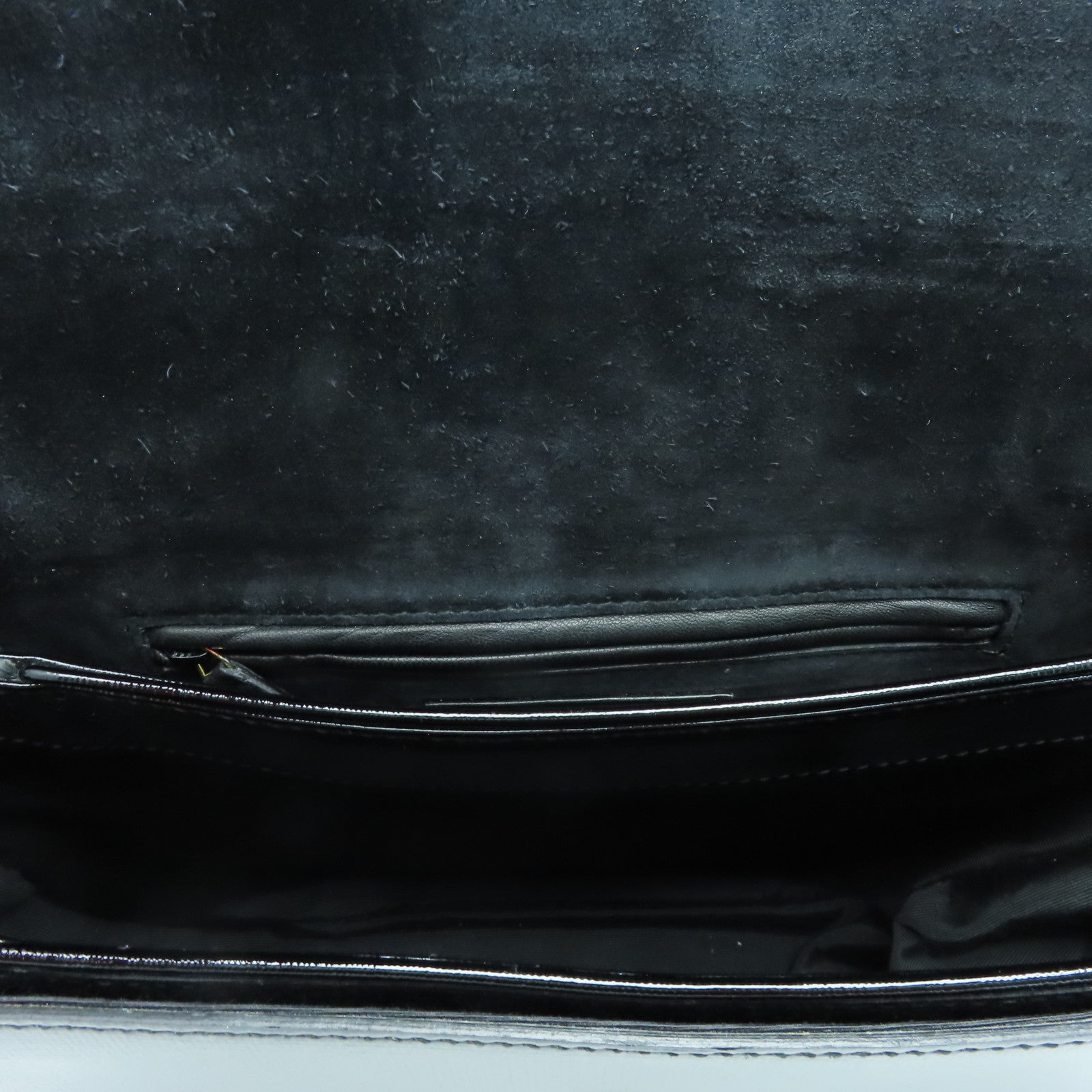 SAINT LAURENT 漆皮皮革Shoulder Bag金扣肩背袋黑色