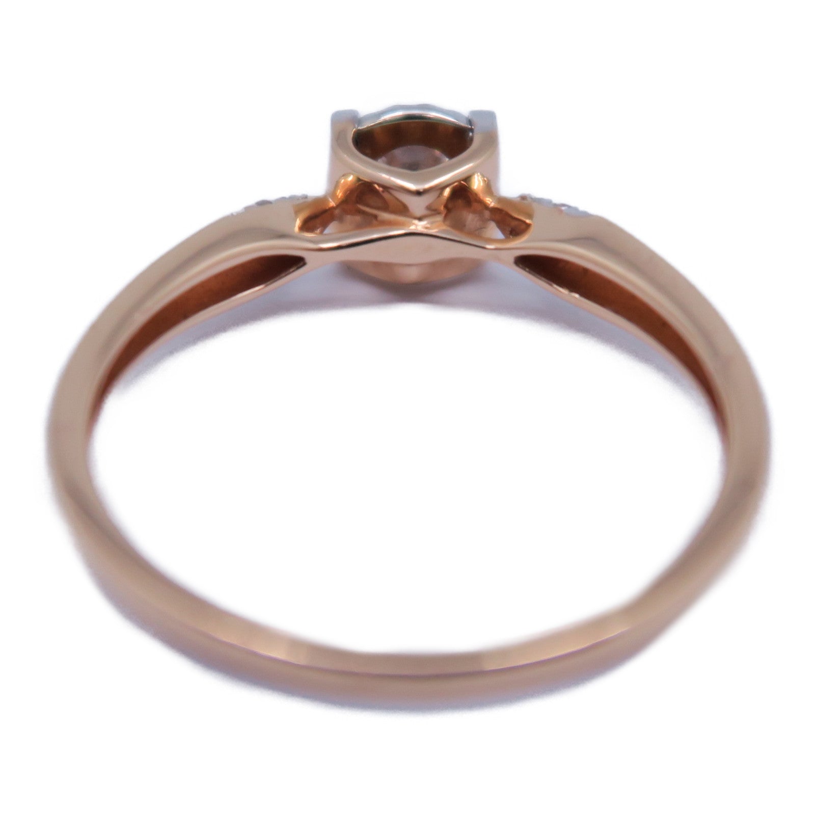 JEWELRY 18K玫瑰金Diamond Ring 0.18ct鑽石戒指US#6.5