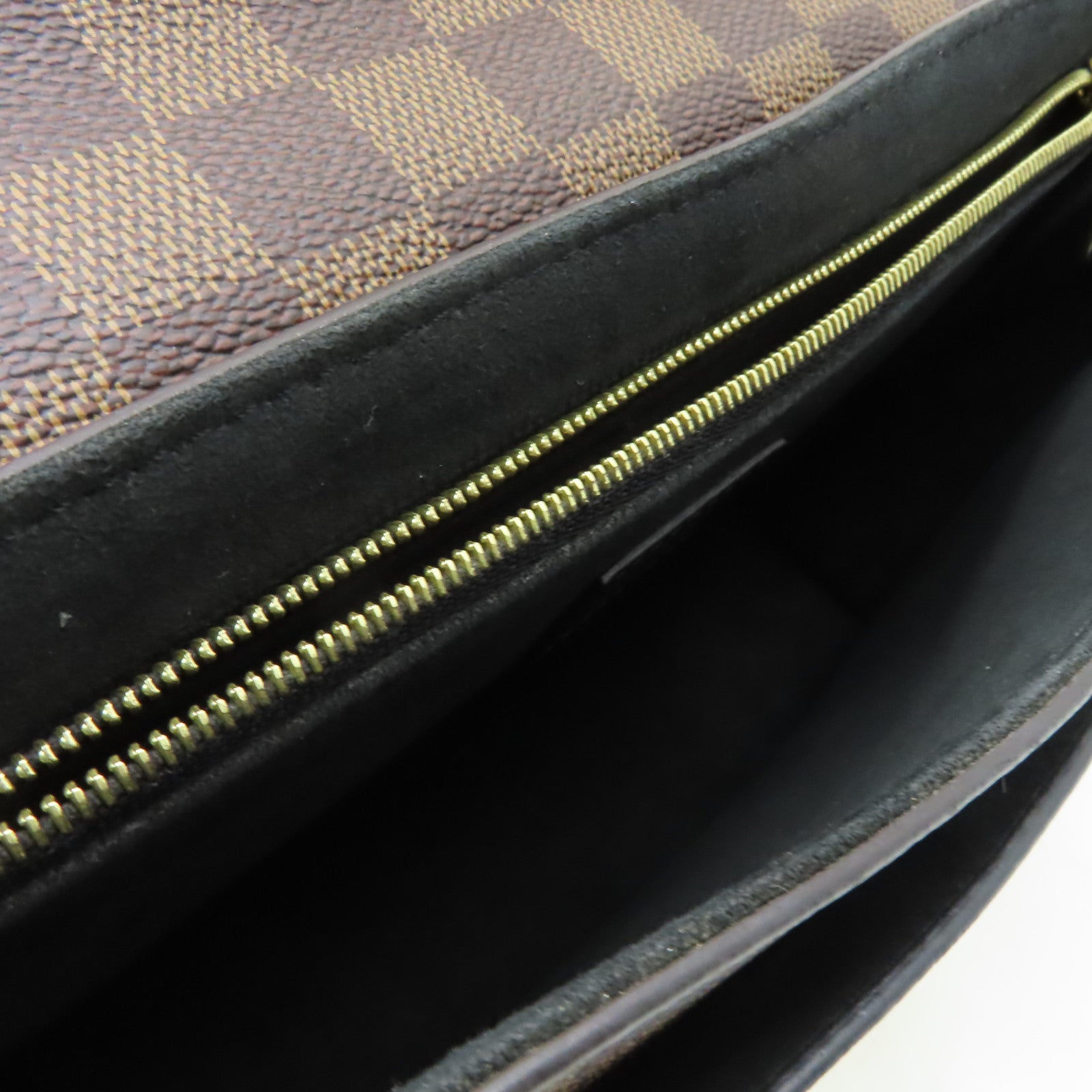LOUIS VUITTON Damier Vavin PM金扣肩背袋啡色