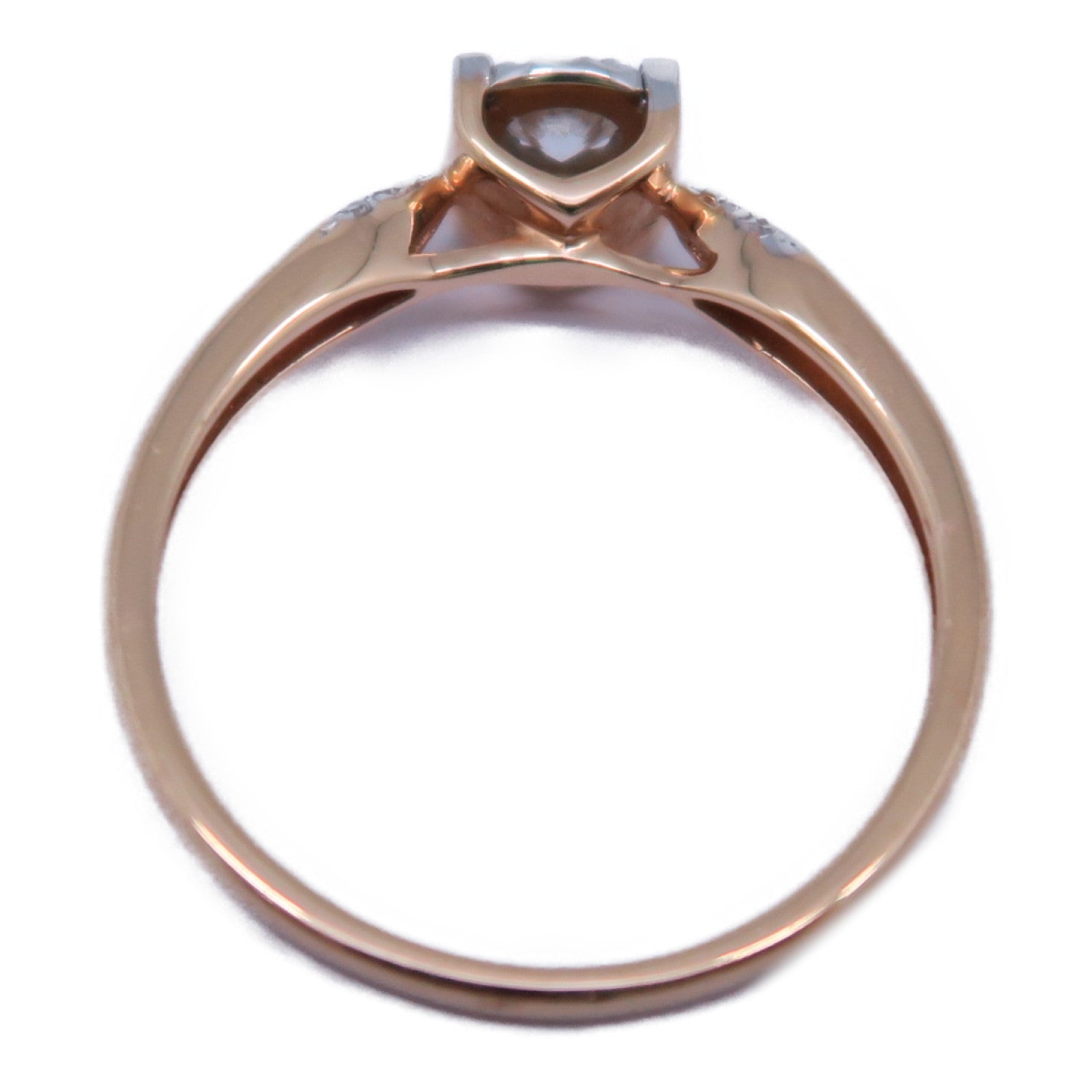 JEWELRY 18K玫瑰金Diamond Ring 0.18ct鑽石戒指US#6.5