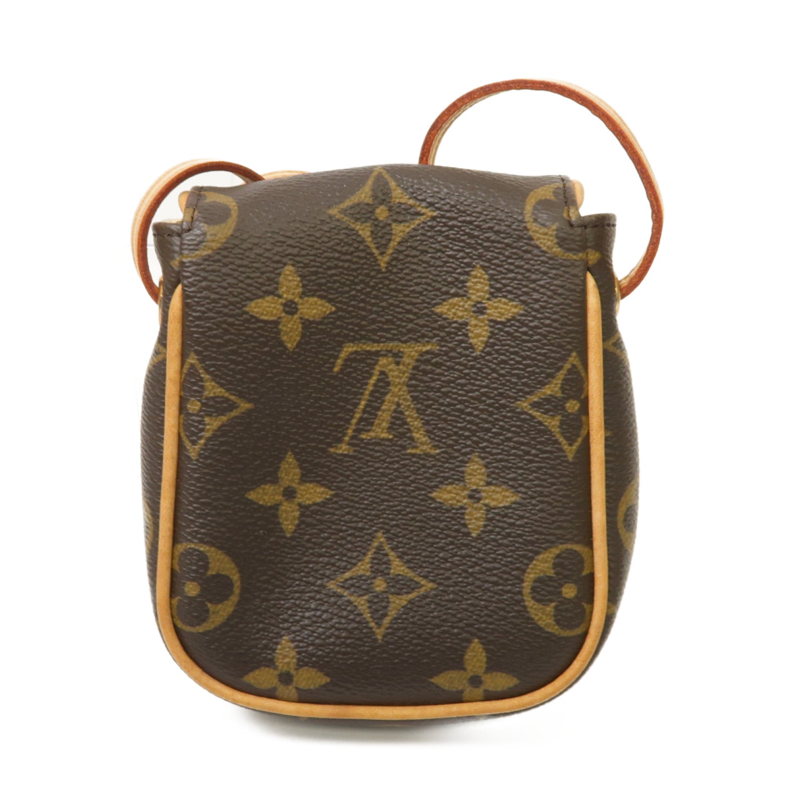 LOUIS VUITTON Monogram Pochette Turam Pouch金扣肩背袋棕色