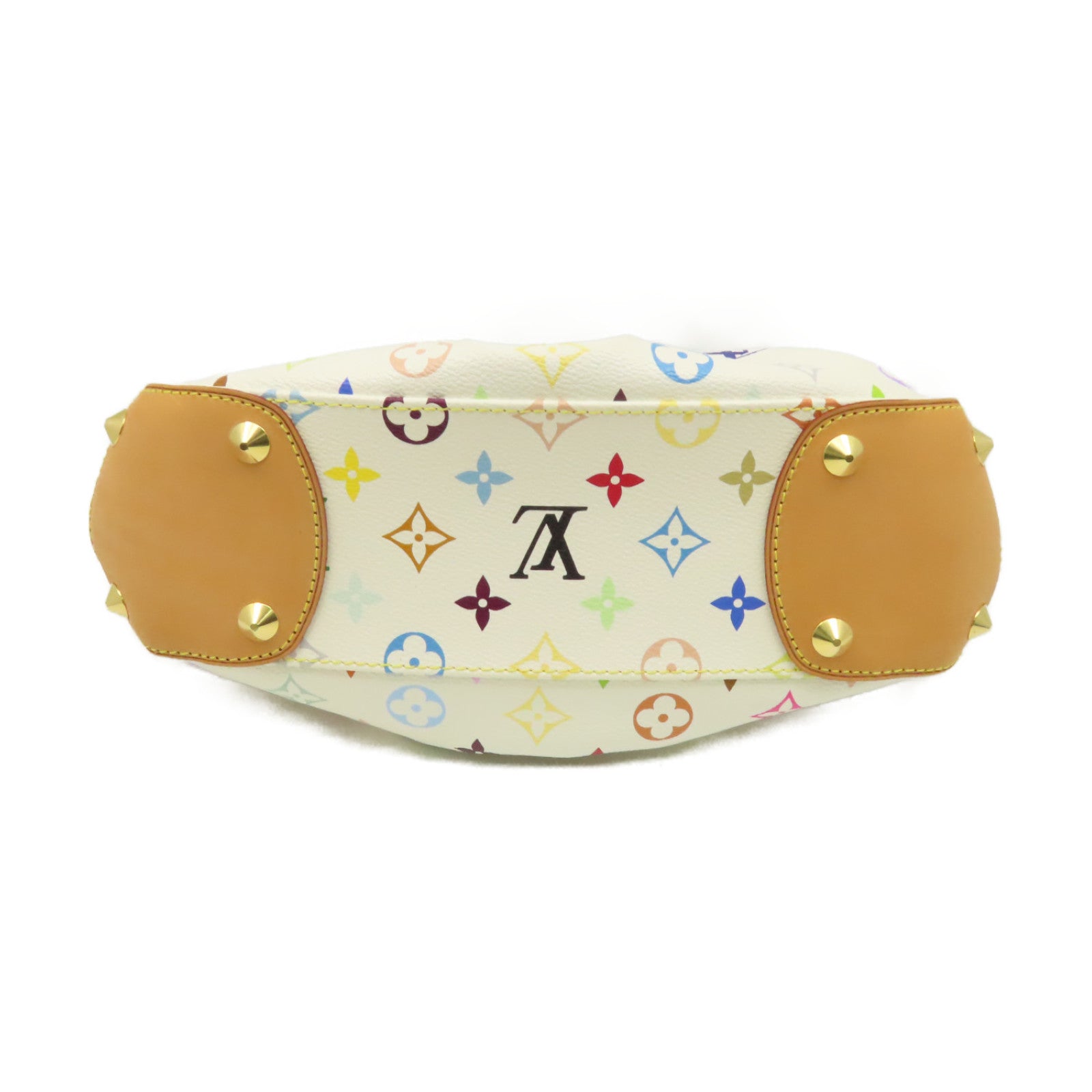 LOUIS VUITTON Monogram Multicolore Judy PM 2way Shoulder Bag金扣手挽肩背兩用袋白色/啡色