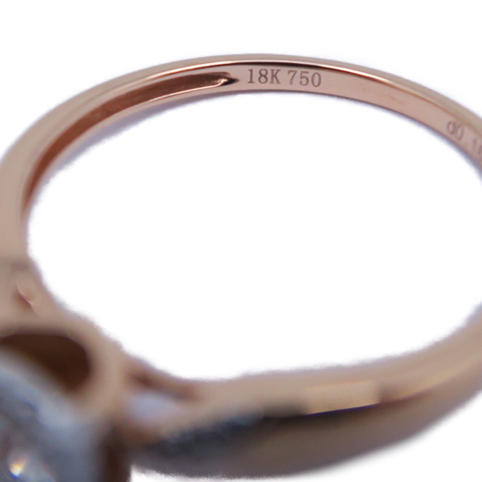 JEWELRY 18K玫瑰金Diamond Ring 0.18ct鑽石戒指US#6.5
