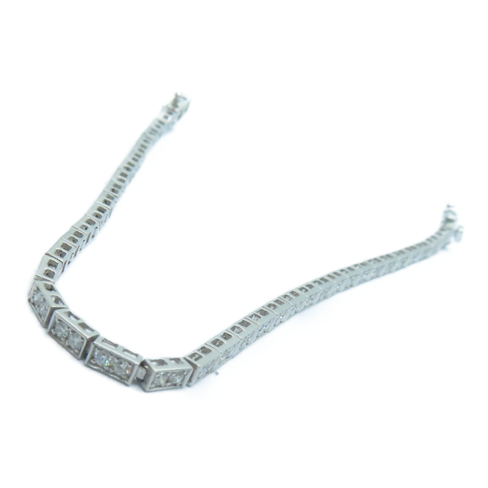 JEWELRY 18K白金Diamond Bracelet钻石手链