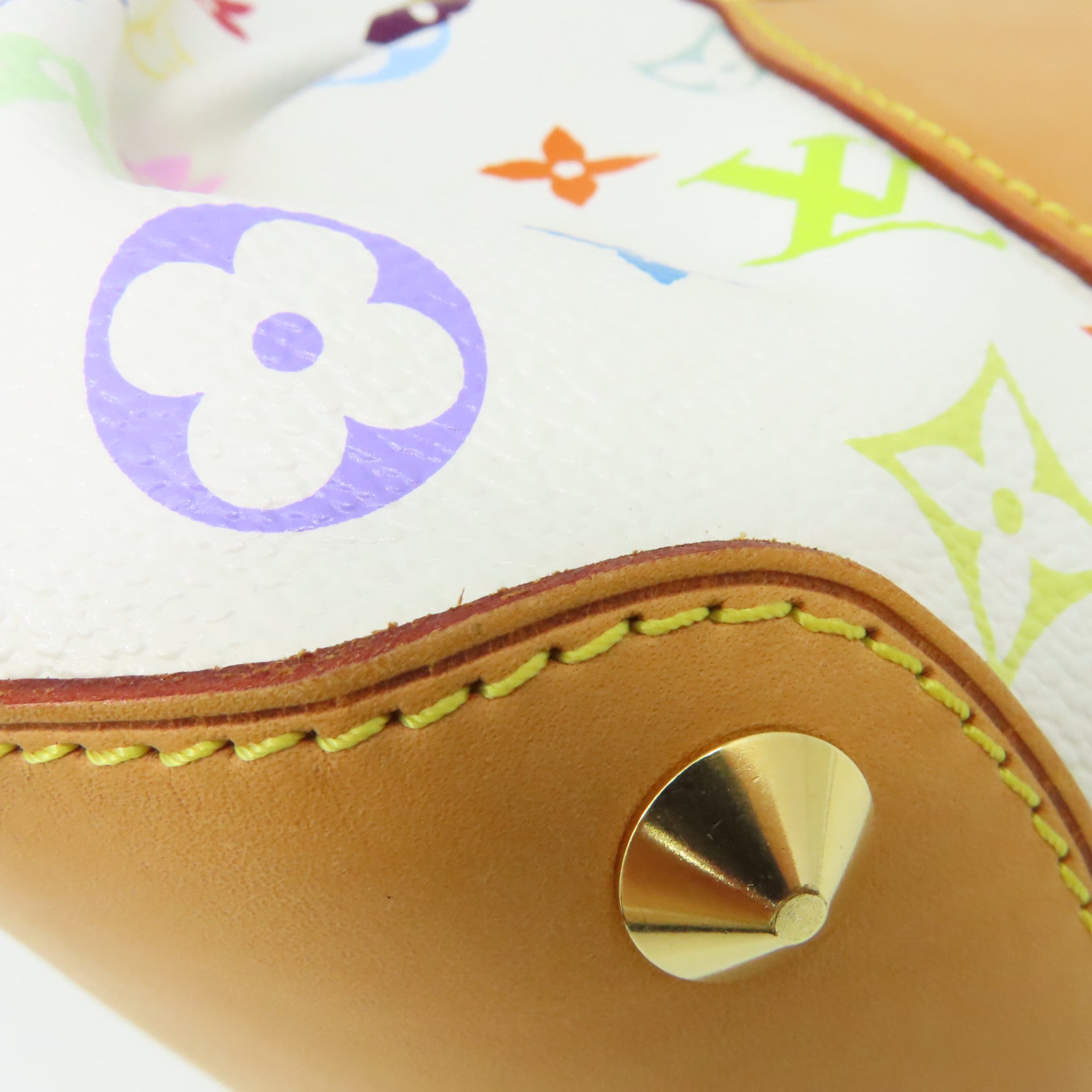 LOUIS VUITTON Monogram Multicolore Judy PM 2way Shoulder Bag金扣手挽肩背兩用袋白色/啡色