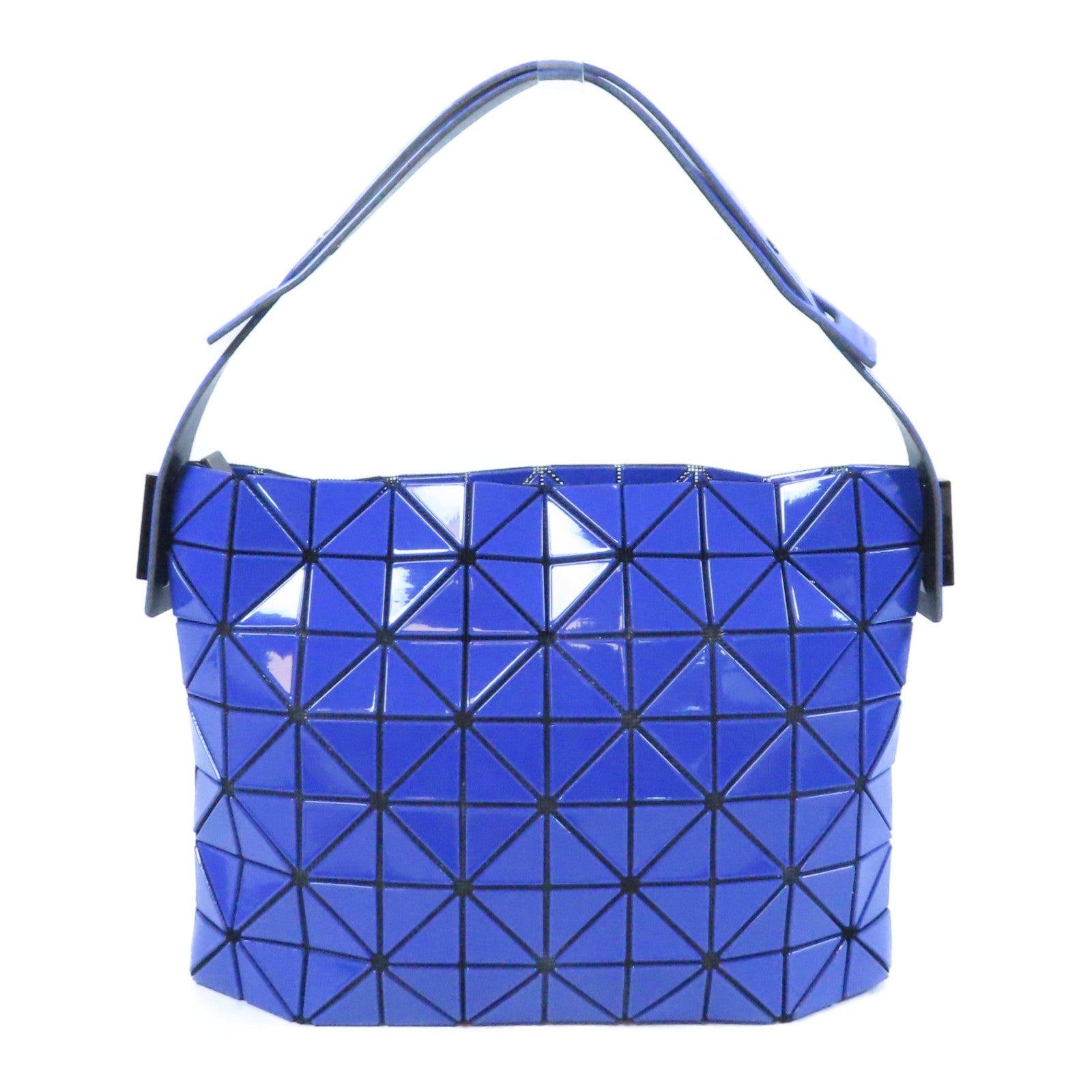 ISSEY MIYAKE PVC Handbag銀扣手挽袋藍色
