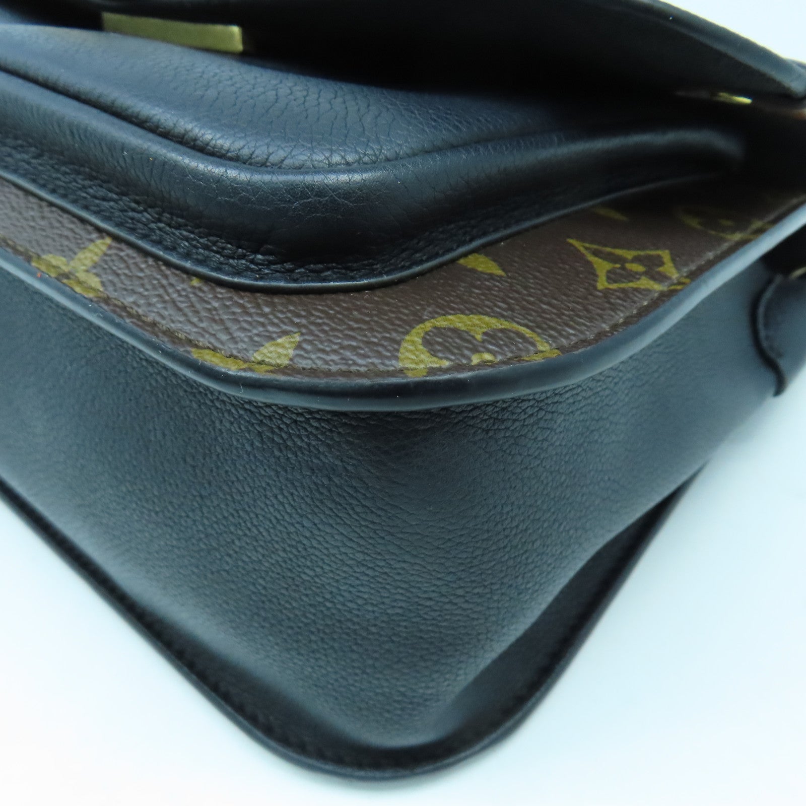 LOUIS VUITTON Monogram Vangurard金扣手挽肩背兩用袋啡色/黑色