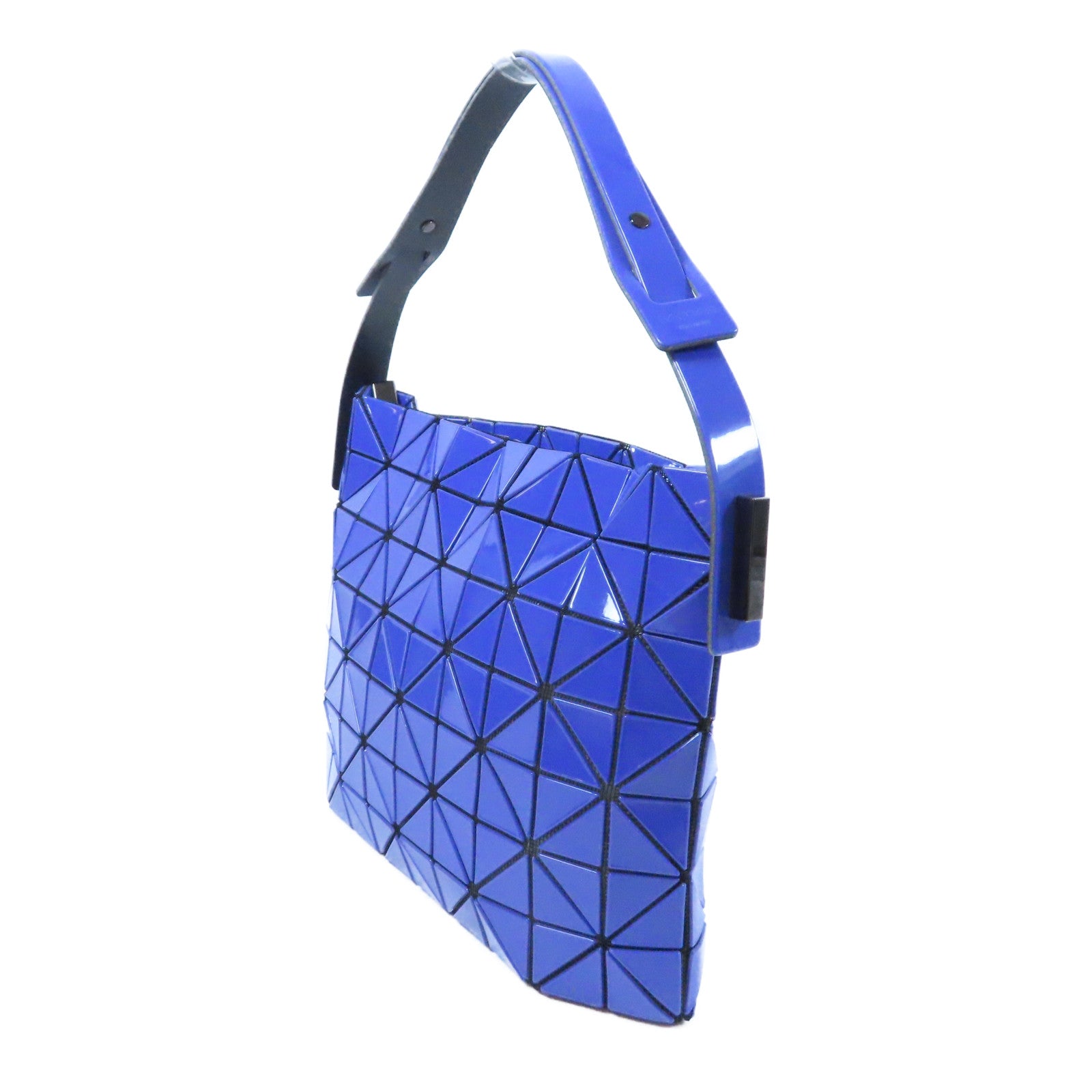 ISSEY MIYAKE PVC Handbag銀扣手挽袋藍色