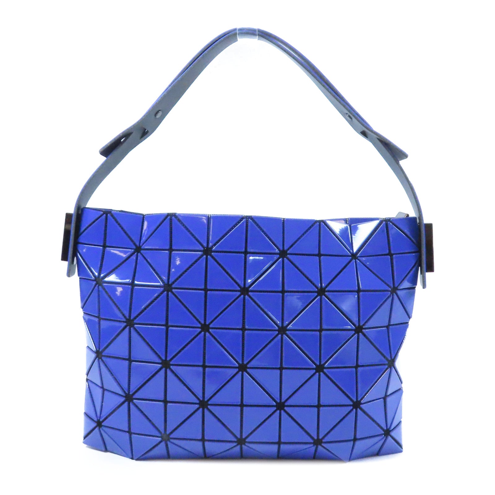 ISSEY MIYAKE PVC Handbag銀扣手挽袋藍色